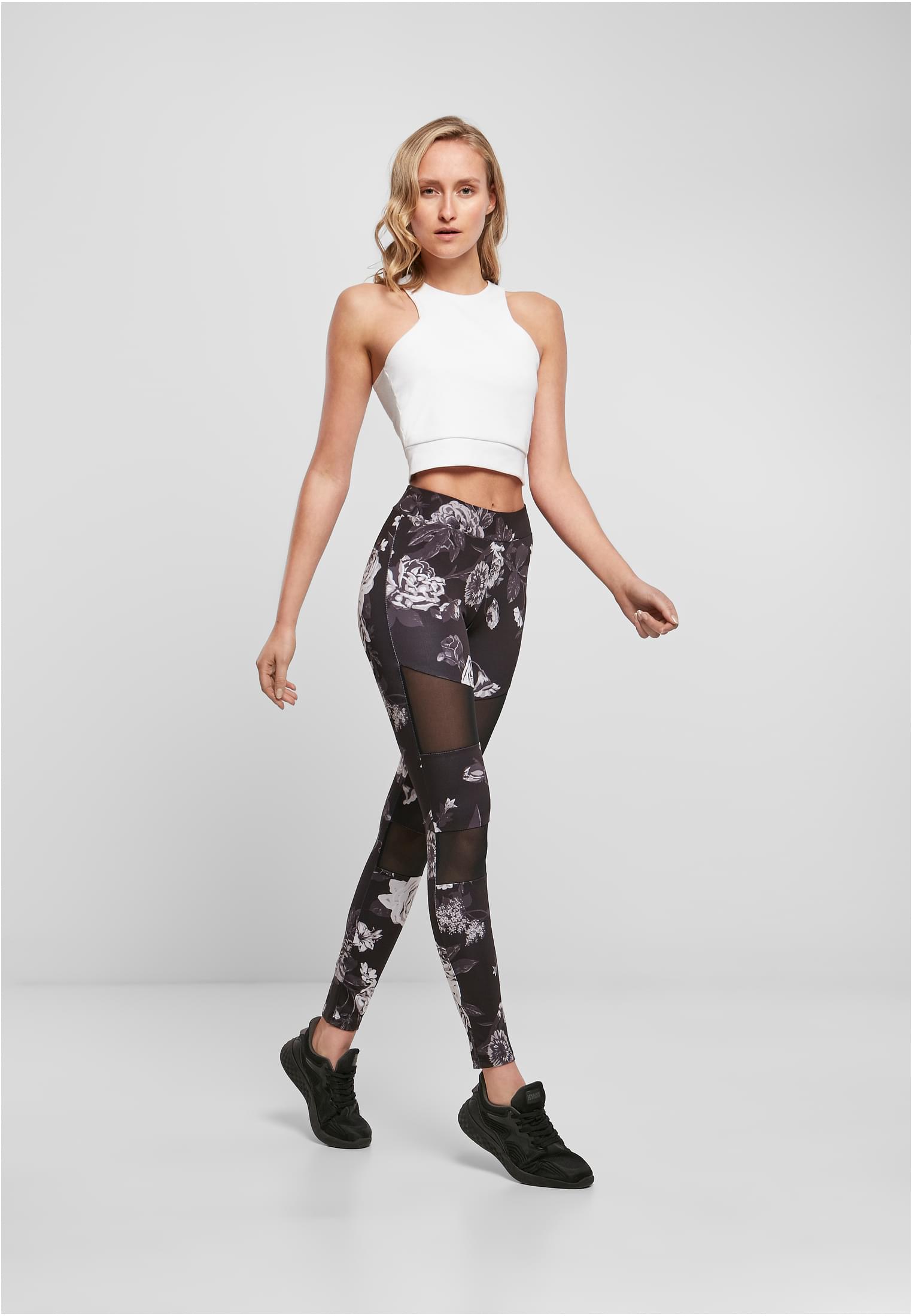 Ladies Tech Mesh AOP Leggings darkflower 3XL - variant image 4