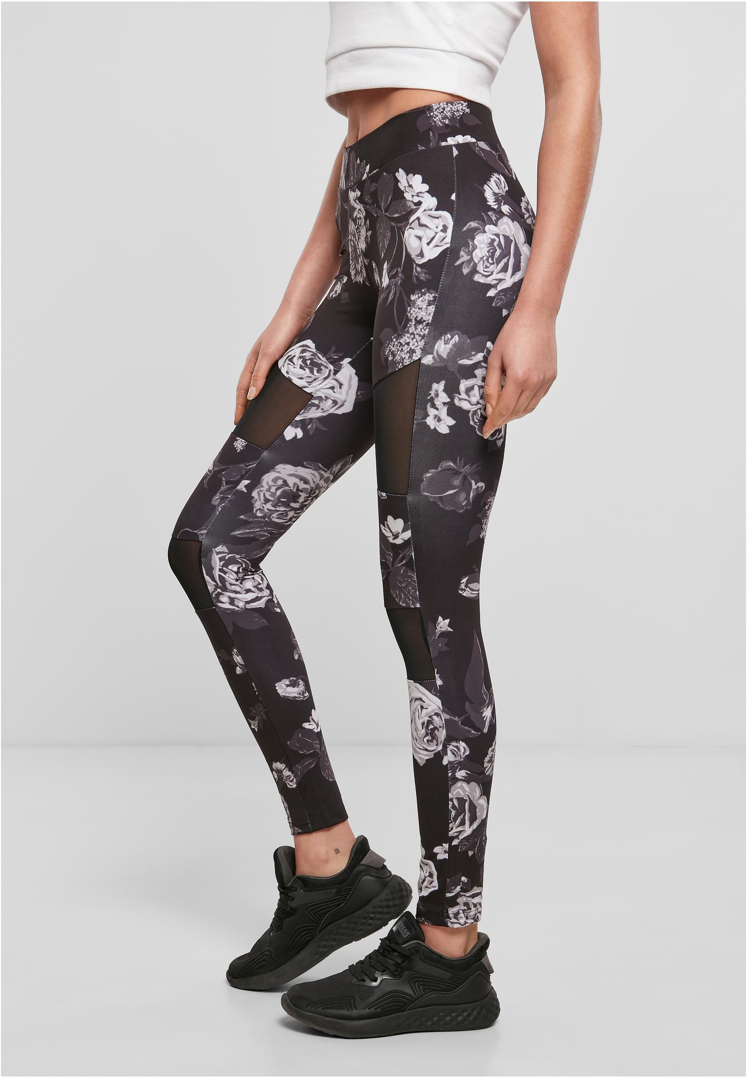 Ladies Tech Mesh AOP Leggings darkflower 3XL - variant image 1