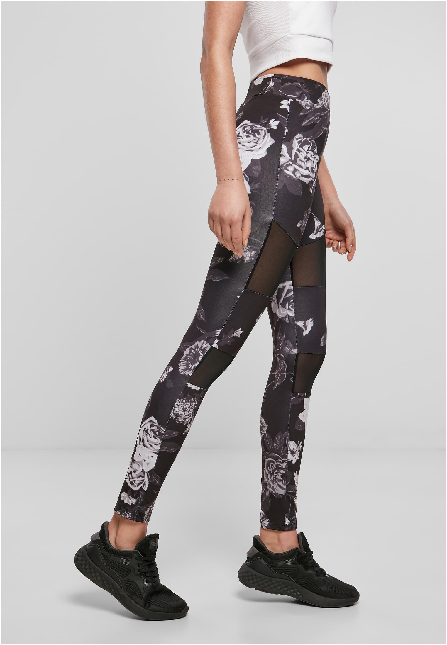 Ladies Tech Mesh AOP Leggings darkflower 3XL - variant image 3