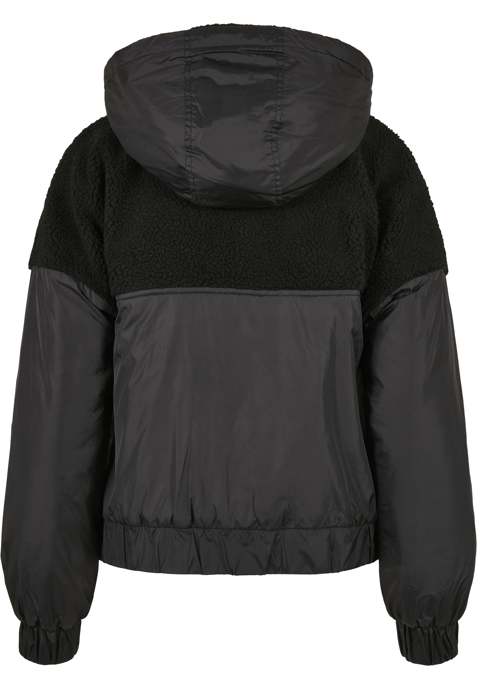 Ladies Sherpa Mix Pull Over Jacket black/black 3XL - variant image 6
