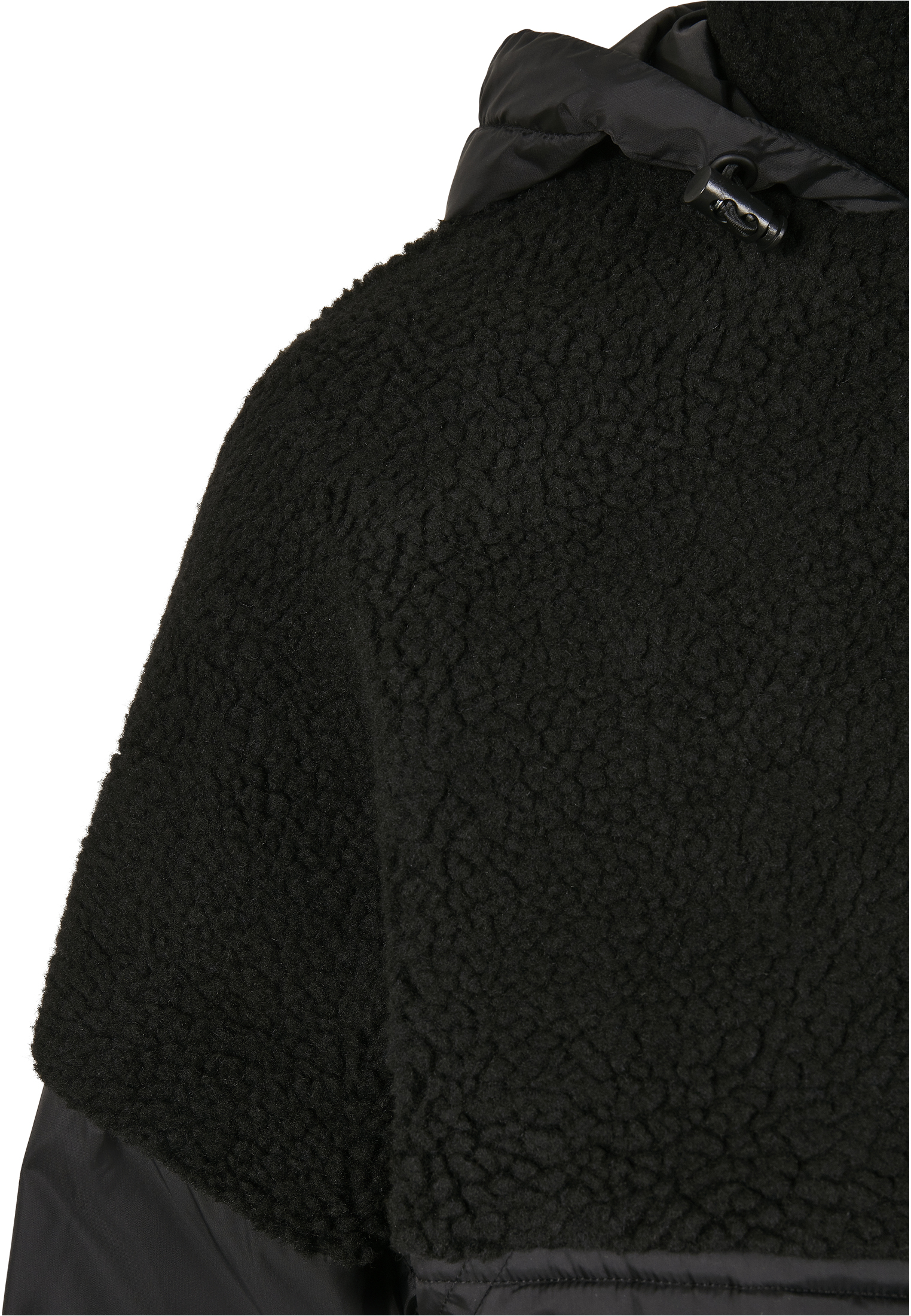 Ladies Sherpa Mix Pull Over Jacket black/black 3XL - variant image 8