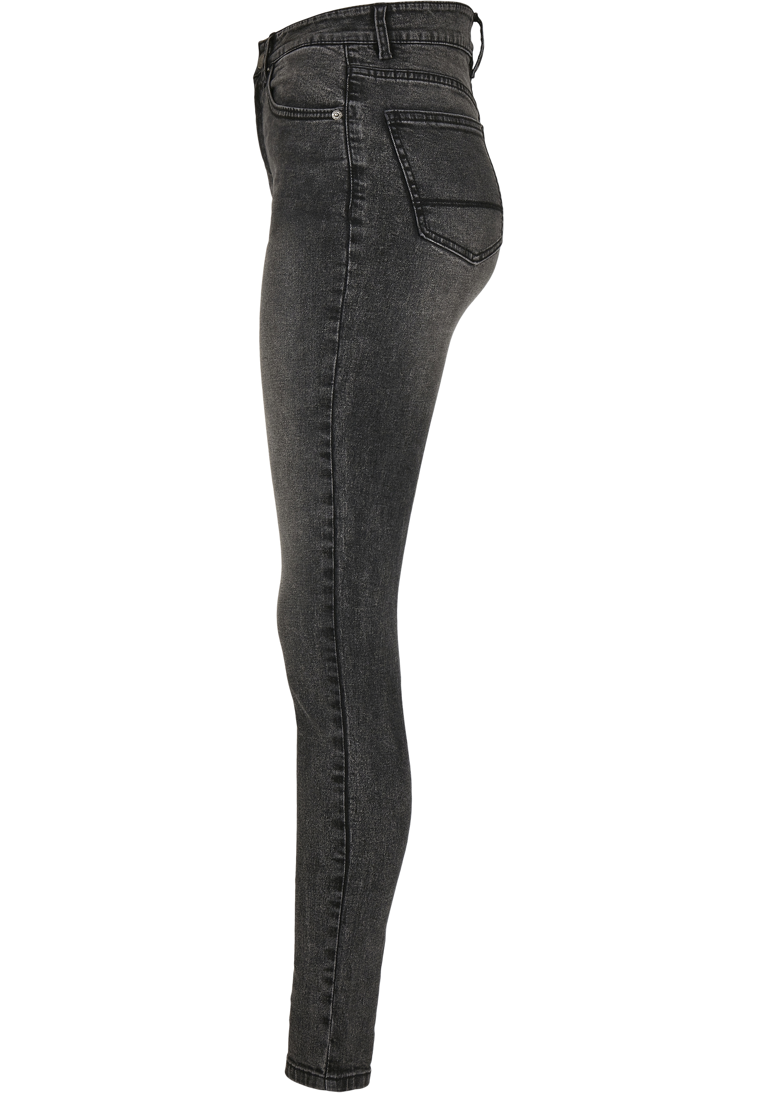 Ladies High Waist Skinny Jeans black stone washed 30/32 - variant image 7