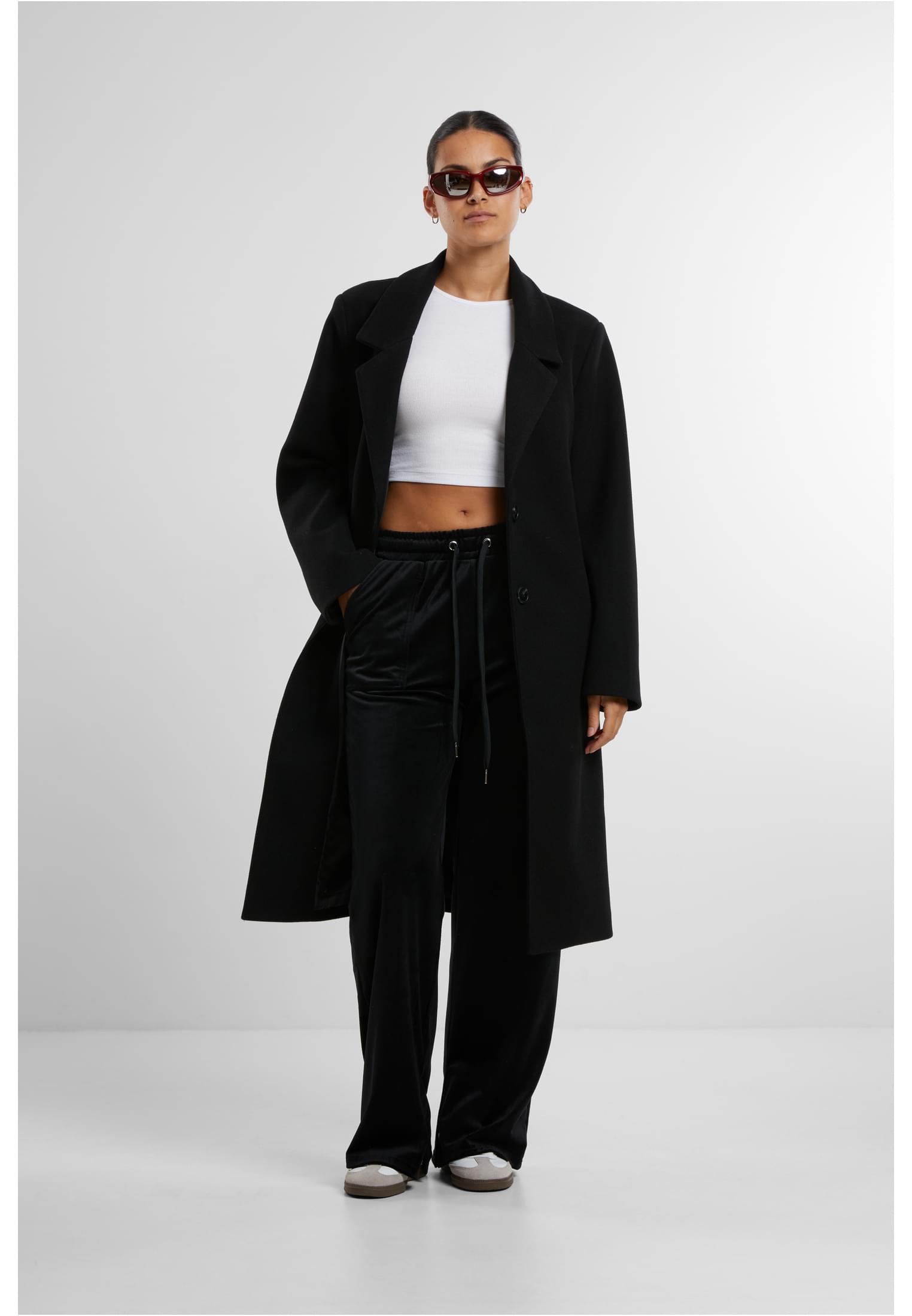 Ladies Velvet Sweatpants black 3XL - variant image 4