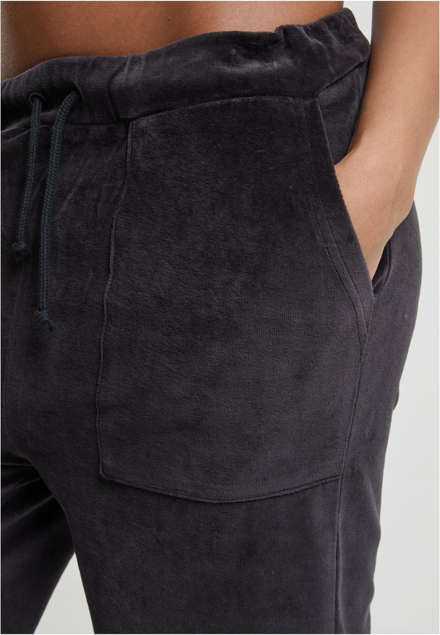 Ladies Velvet Sweatpants black 3XL - variant image 5