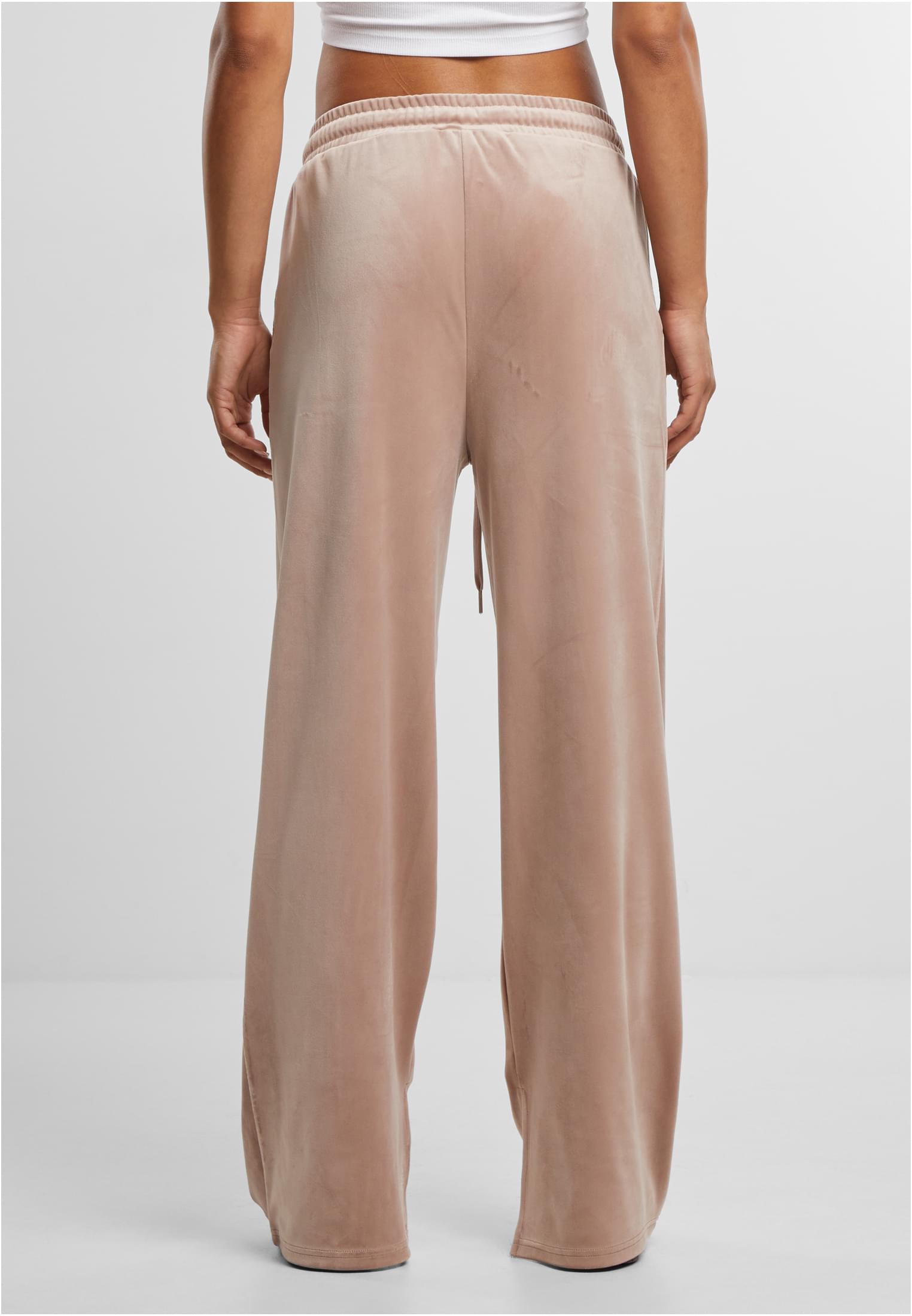 Ladies Velvet Sweatpants duskrose 3XL - variant image 2
