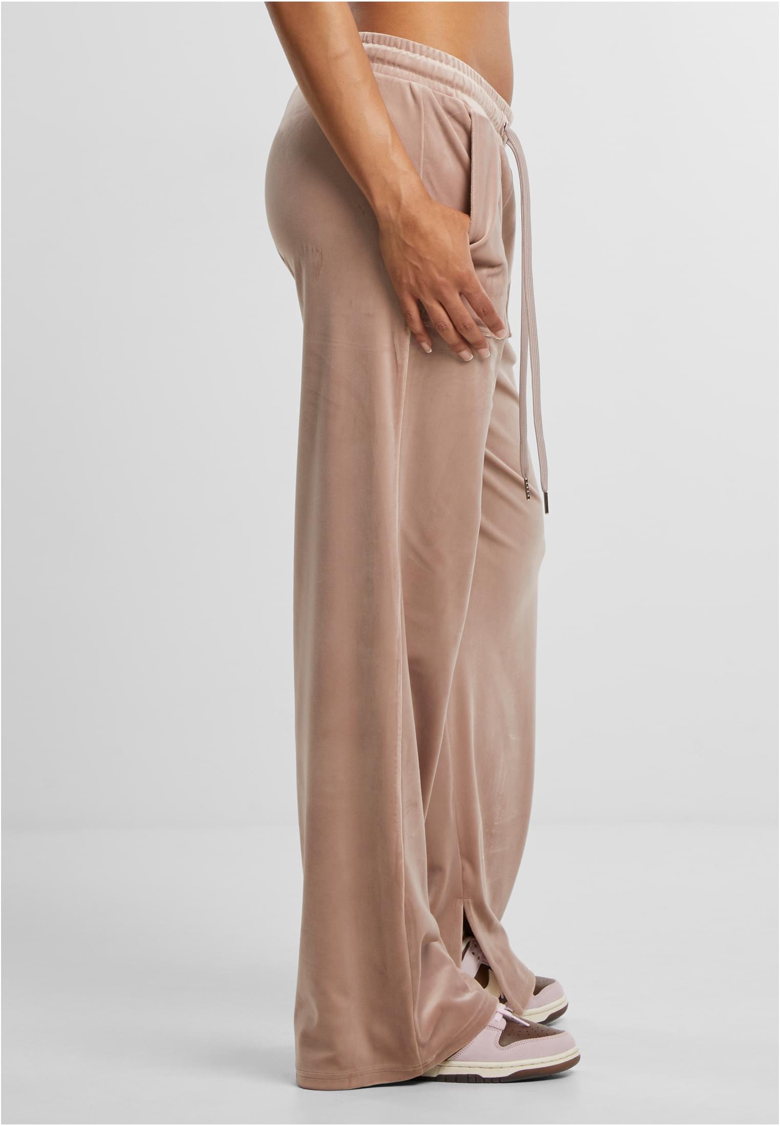 Ladies Velvet Sweatpants duskrose 3XL - variant image 3