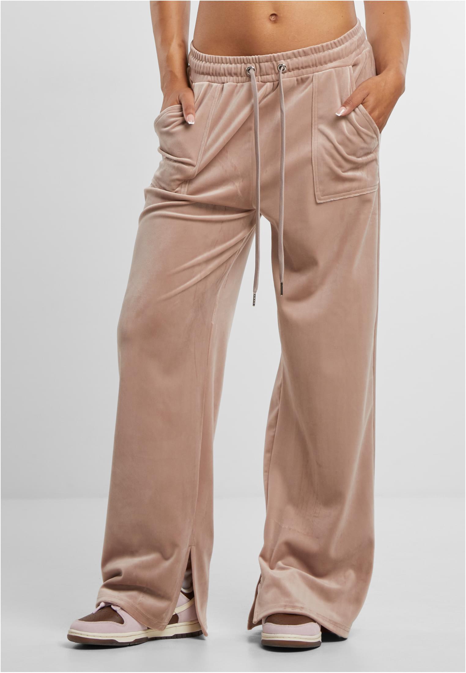 Ladies Velvet Sweatpants duskrose 3XL - alternate variant 2