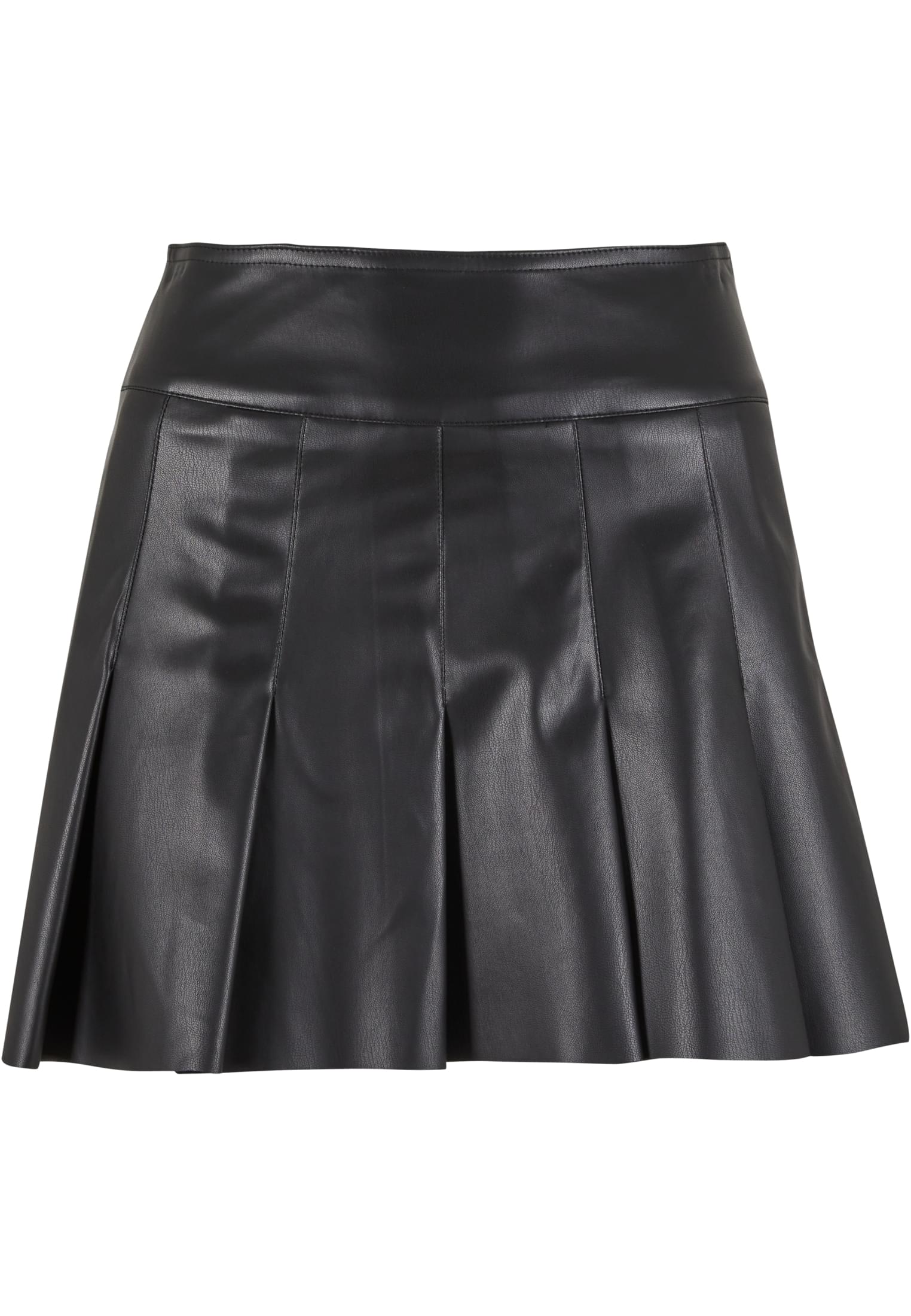 Ladies Synthetisches Leder geforrnter Rock schwarz L
 - variant image 7