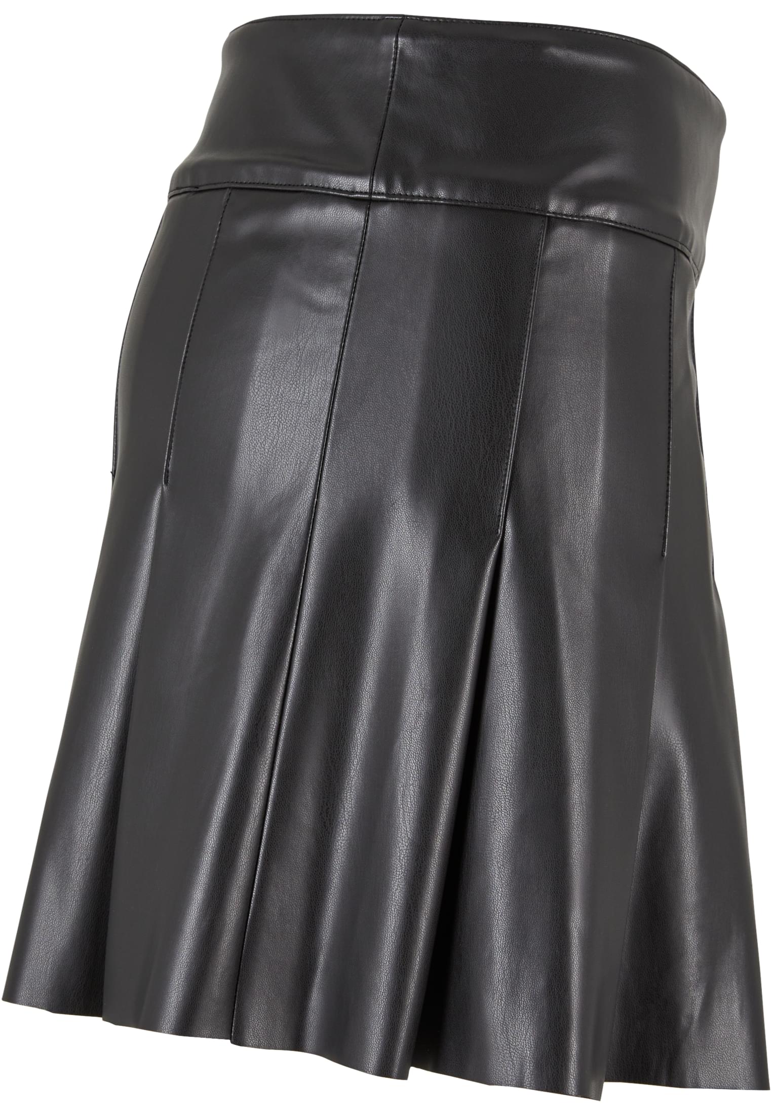 Ladies Synthetisches Leder geforrnter Rock schwarz L
 - variant image 10