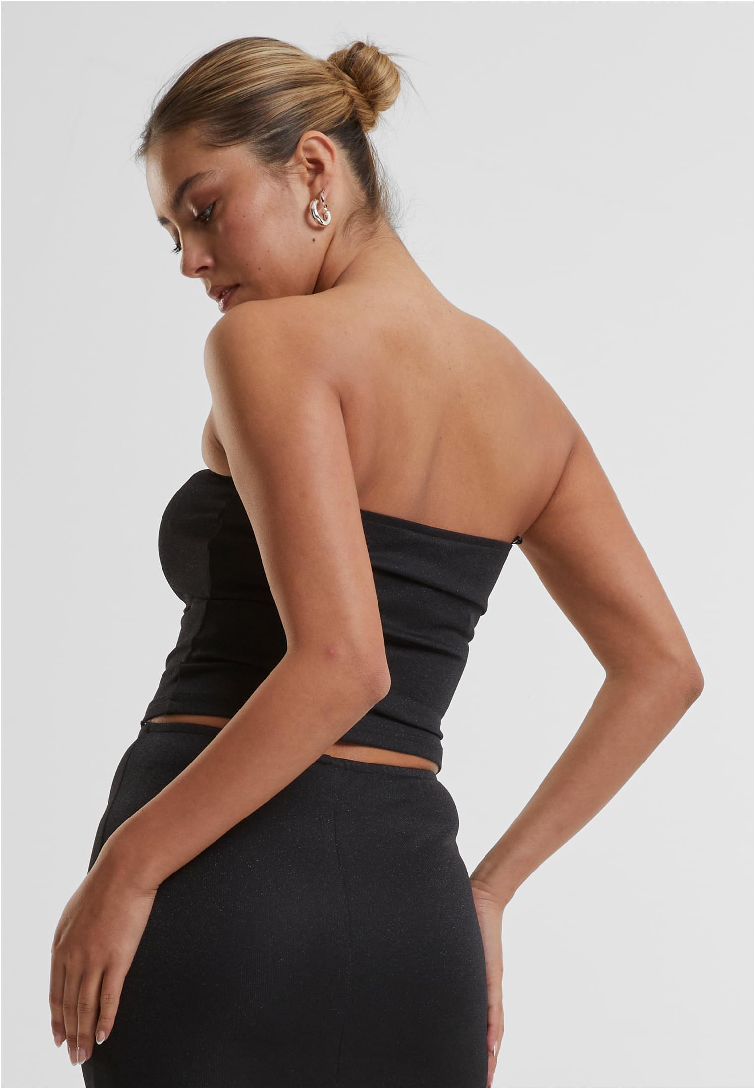 Ladies Glitter Bandeau black 3XL - variant image 1