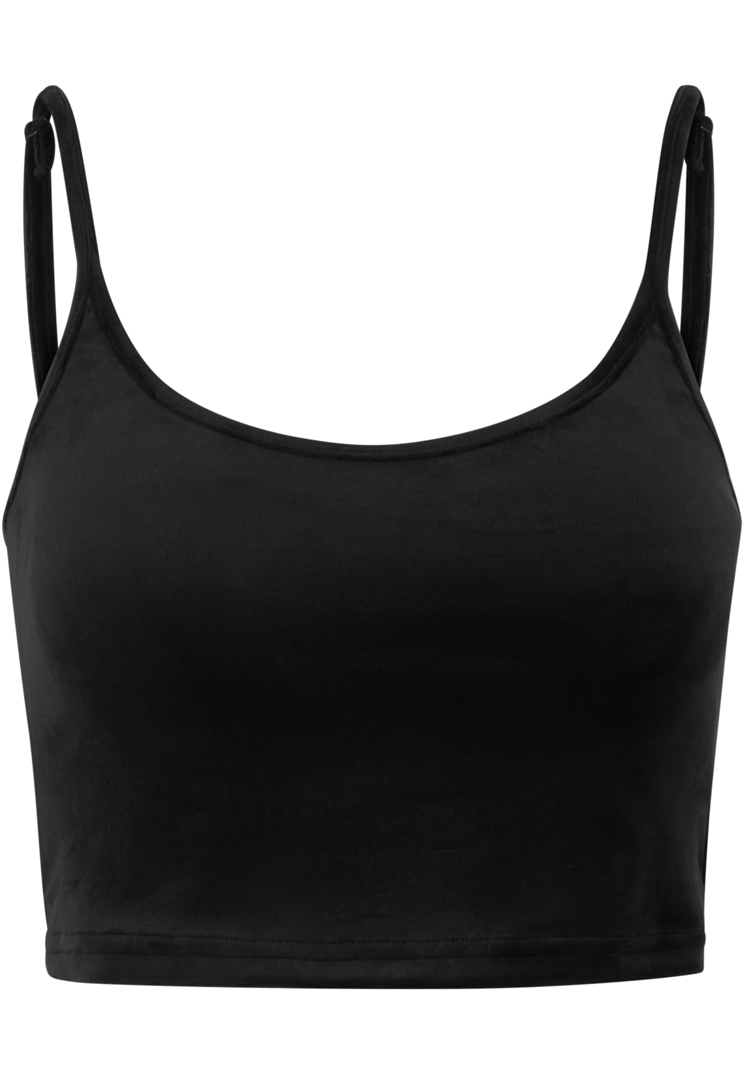 Ladies Short Velvet Top black 3XL - variant image 3