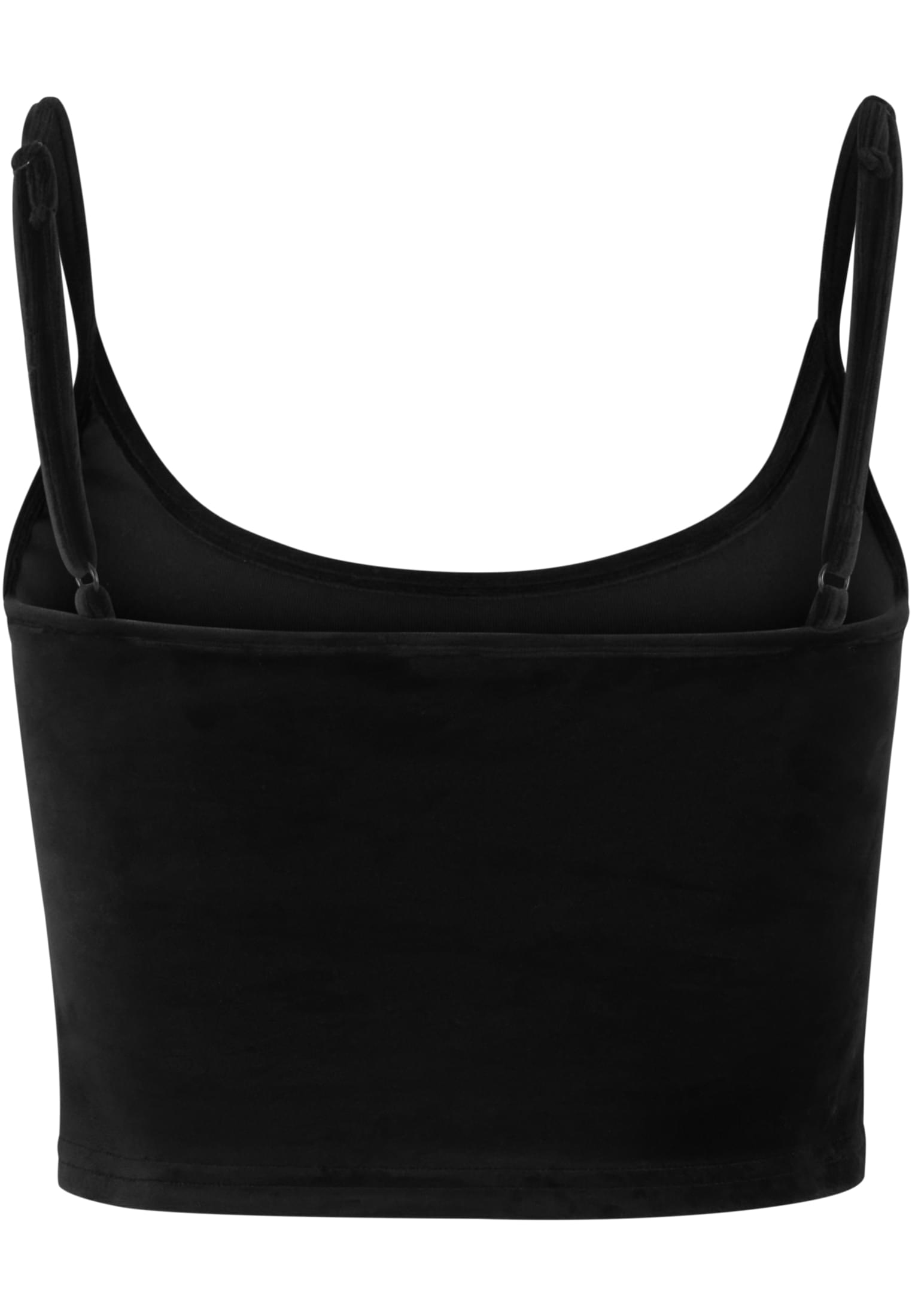 Ladies Short Velvet Top black 3XL - variant image 4