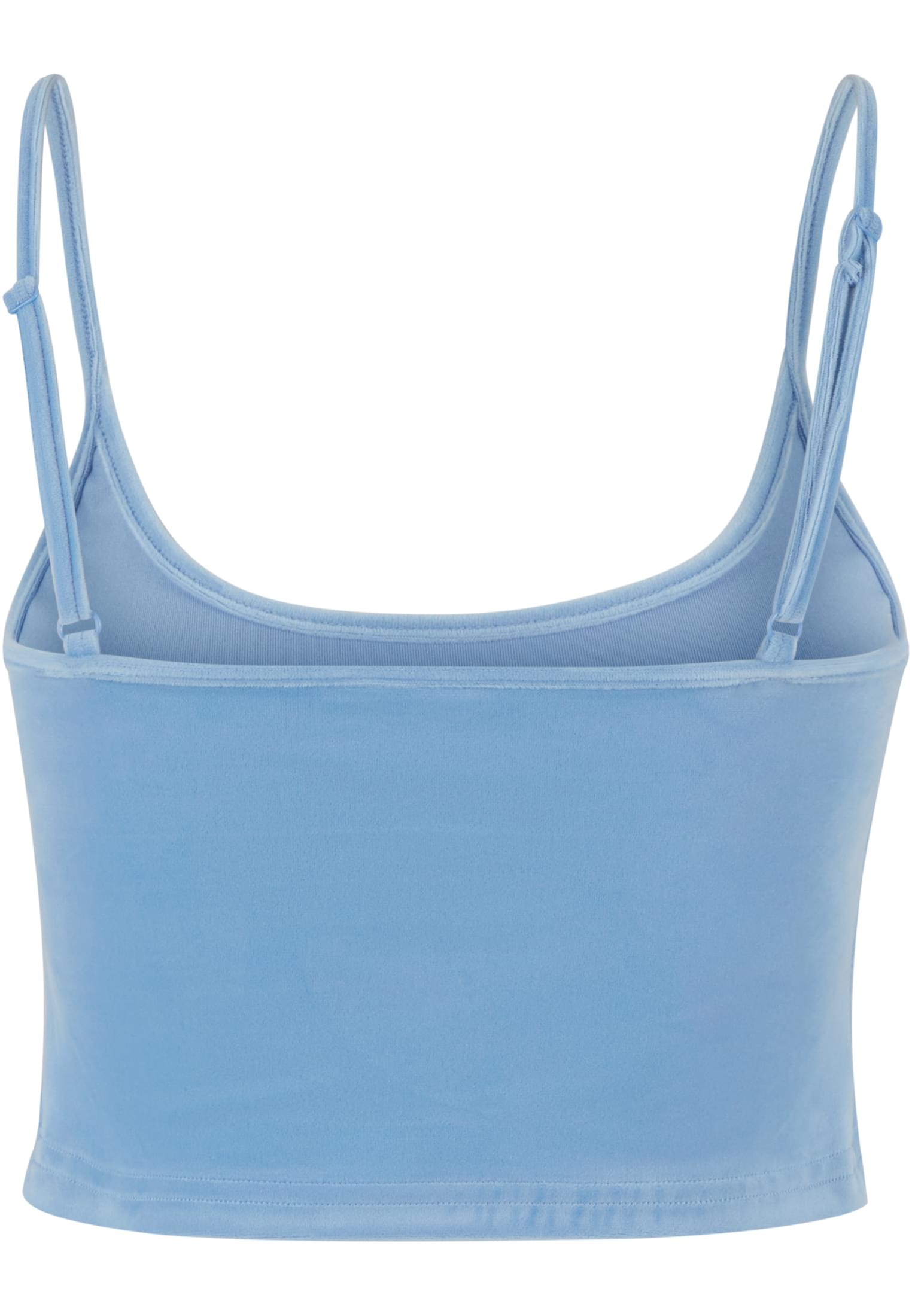 Ladies Short Velvet Top powderblue 3XL - variant image 4