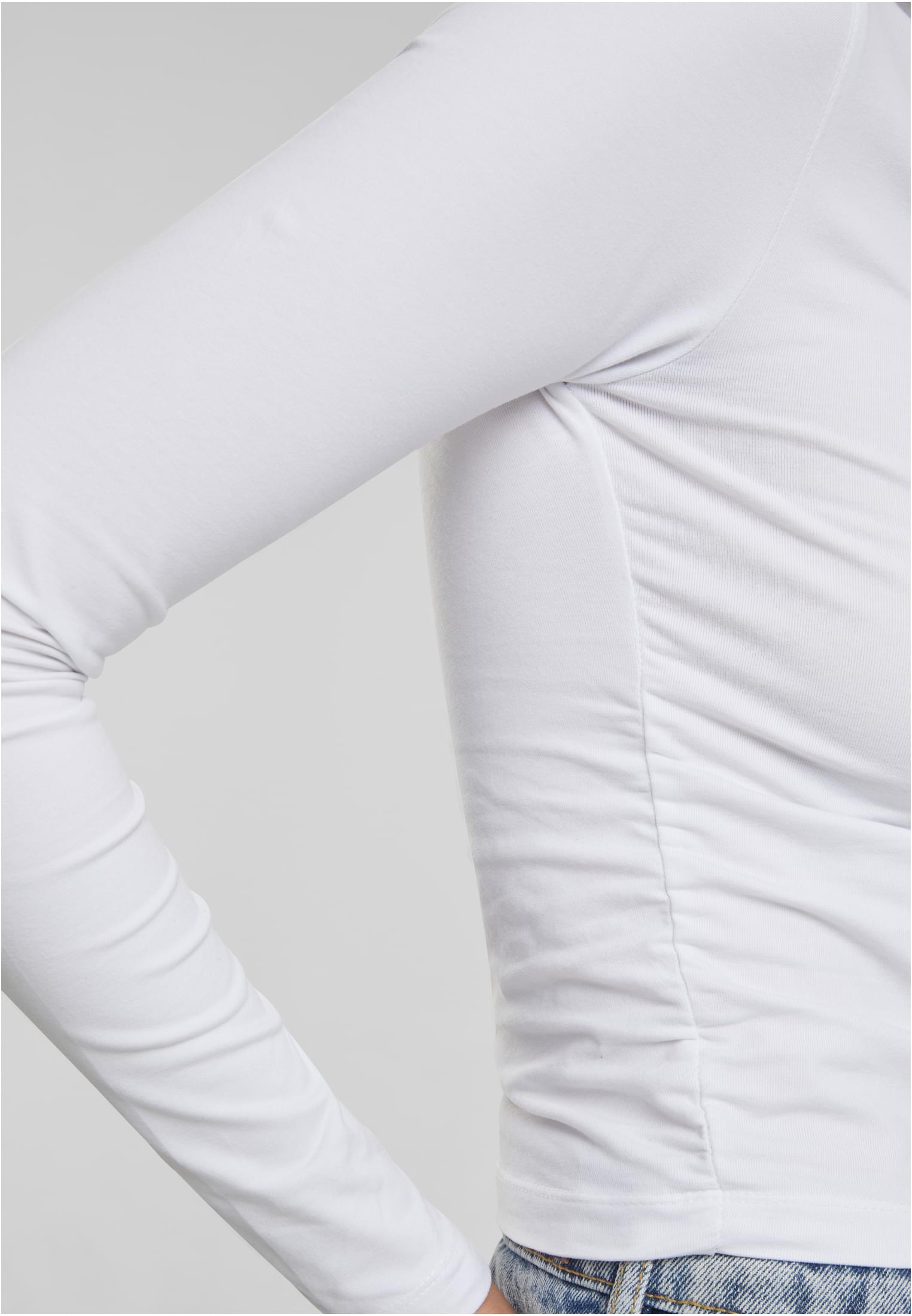 Ladies Ruffled Super Slim Longsleeve white 3XL - variant image 3