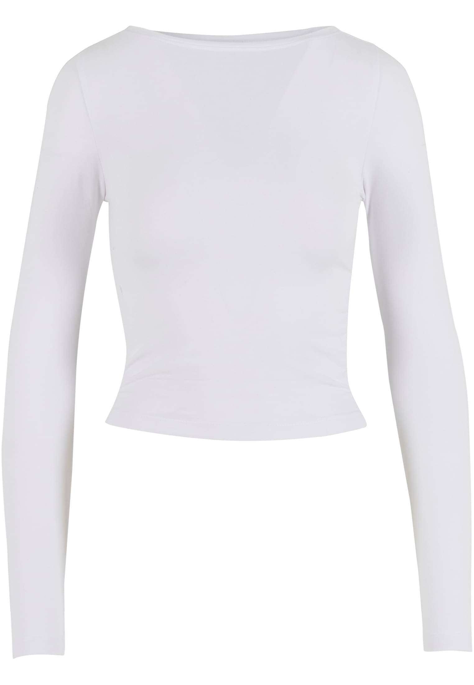 Ladies Ruffled Super Slim Longsleeve white 3XL - variant image 4