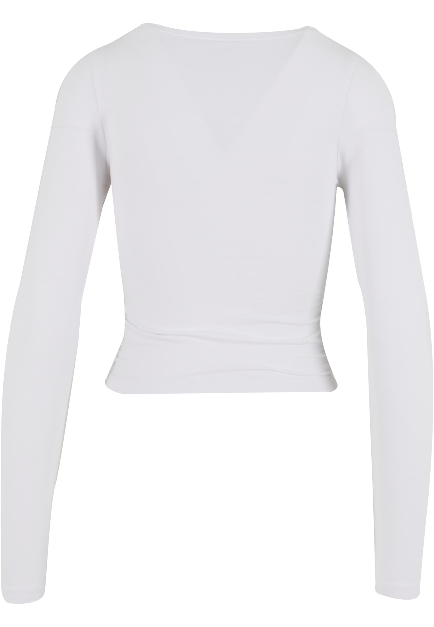 Ladies Ruffled Super Slim Longsleeve white 3XL - variant image 5