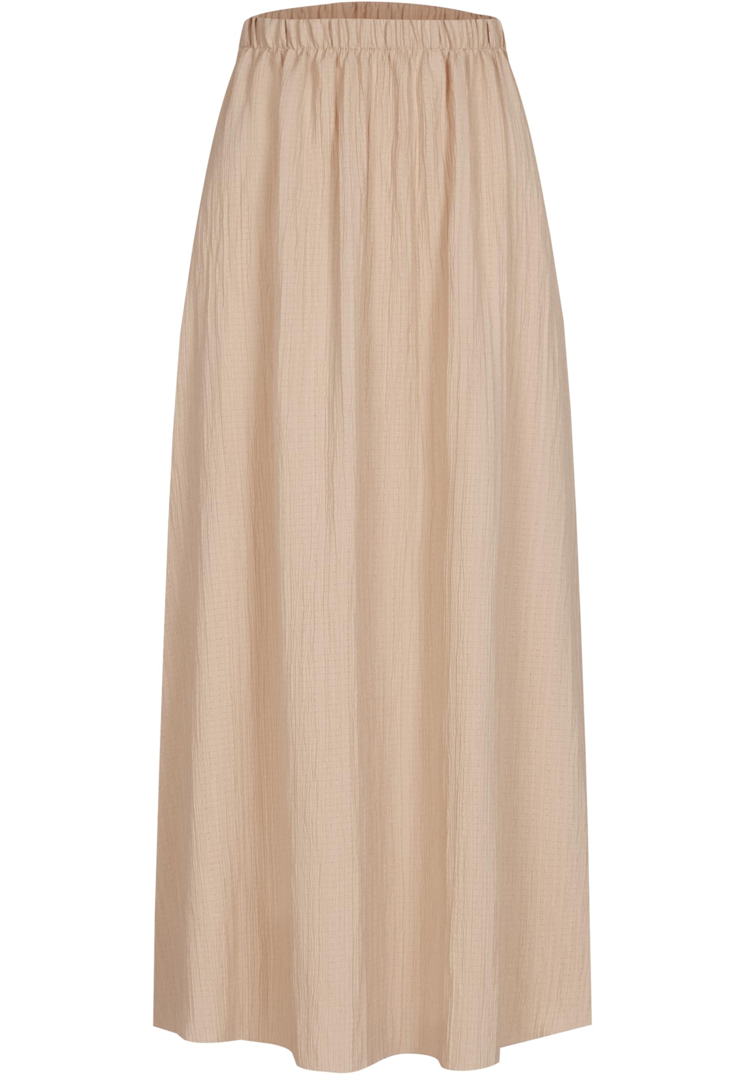 Cloud5ive Damen Longform Rock mit Strukturmuster und Gummibund beige L - variant image 5