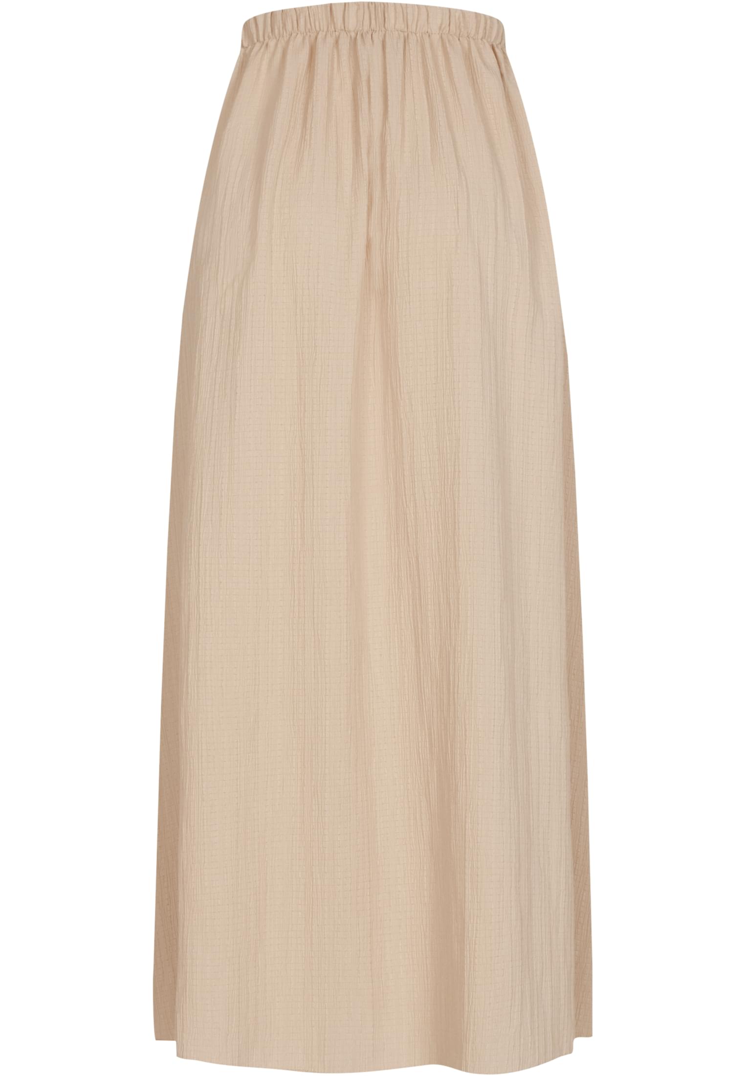 Cloud5ive Damen Longform Rock mit Strukturmuster und Gummibund beige L - variant image 6