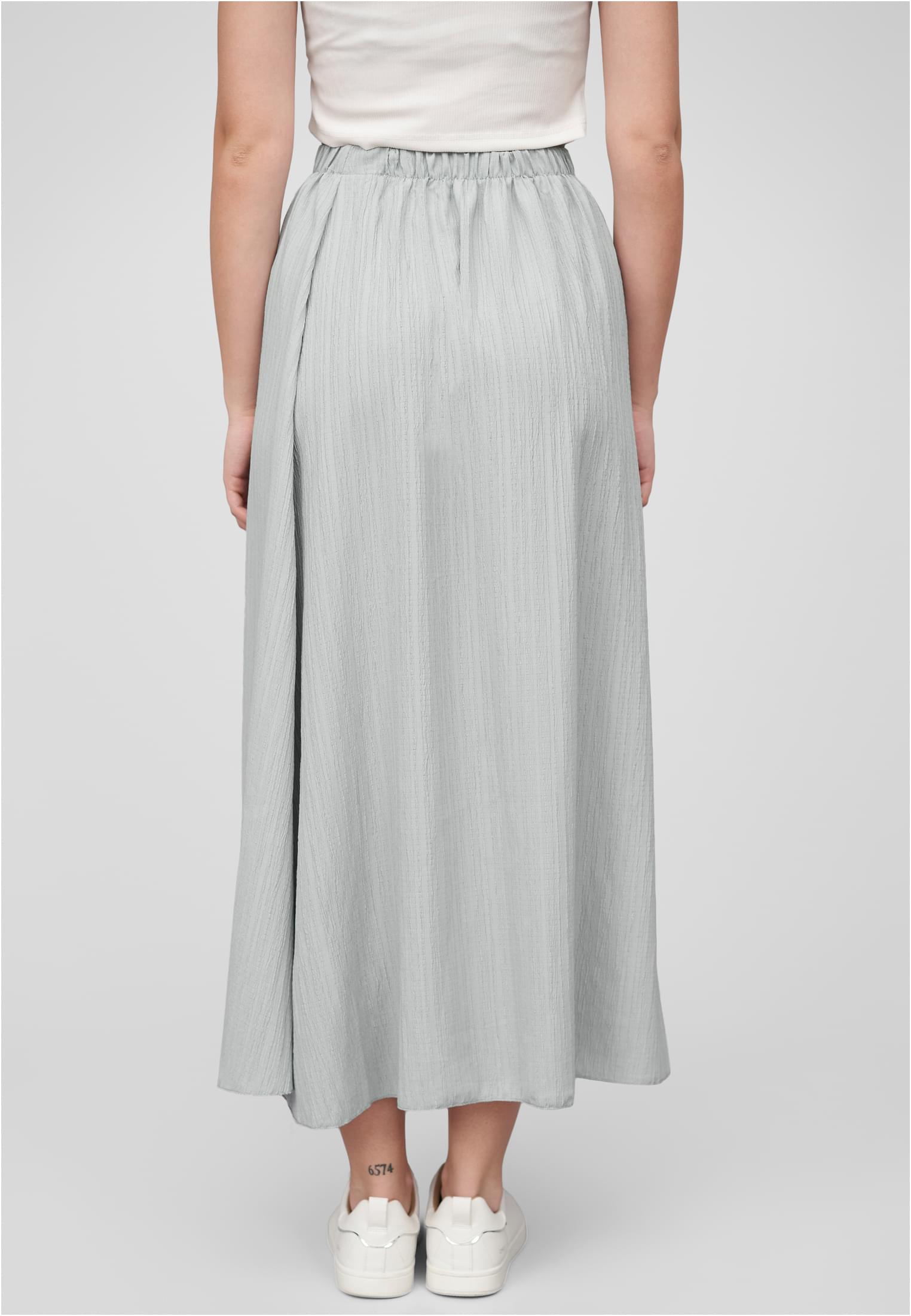 Cloud5ive Damen Longform Rock mit Strukturmuster und Gummibund - related product back image 7