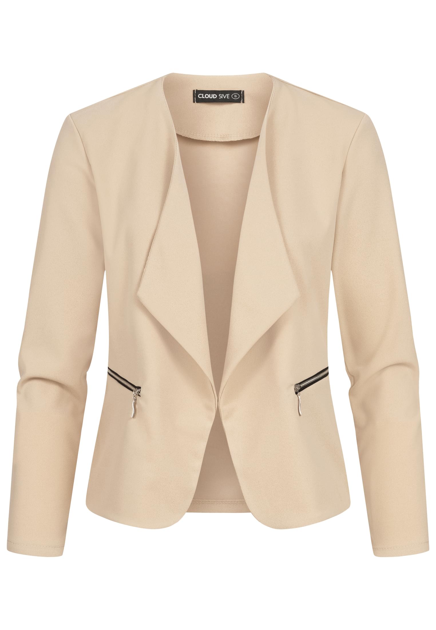 Cloud5ive Damen Blazer mit 2-Zip-Pockets und Reverskragen - related product back image 8