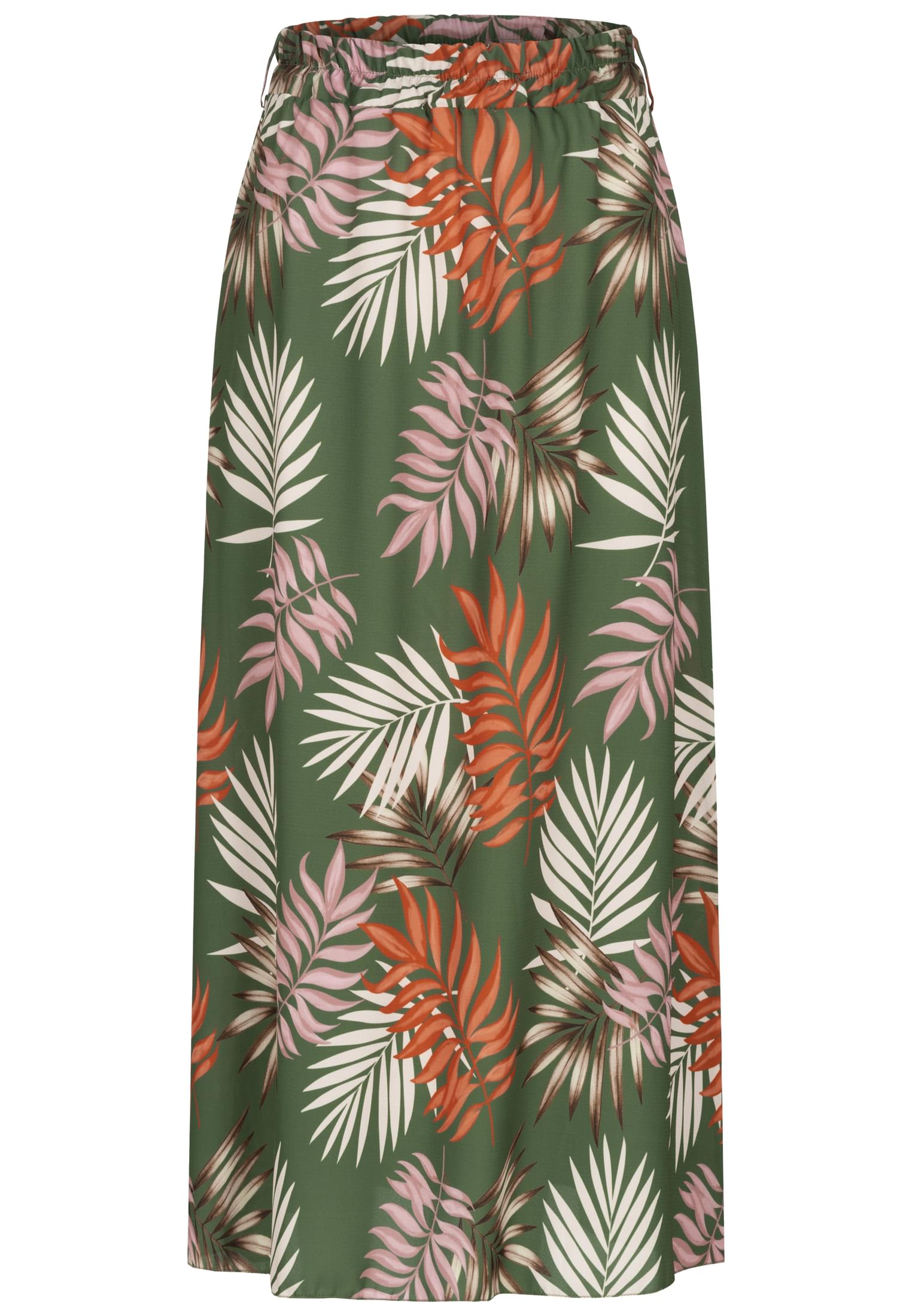 Cloud5ive Damen Longform Rock mit Allover Blätter Print - related product front image 10