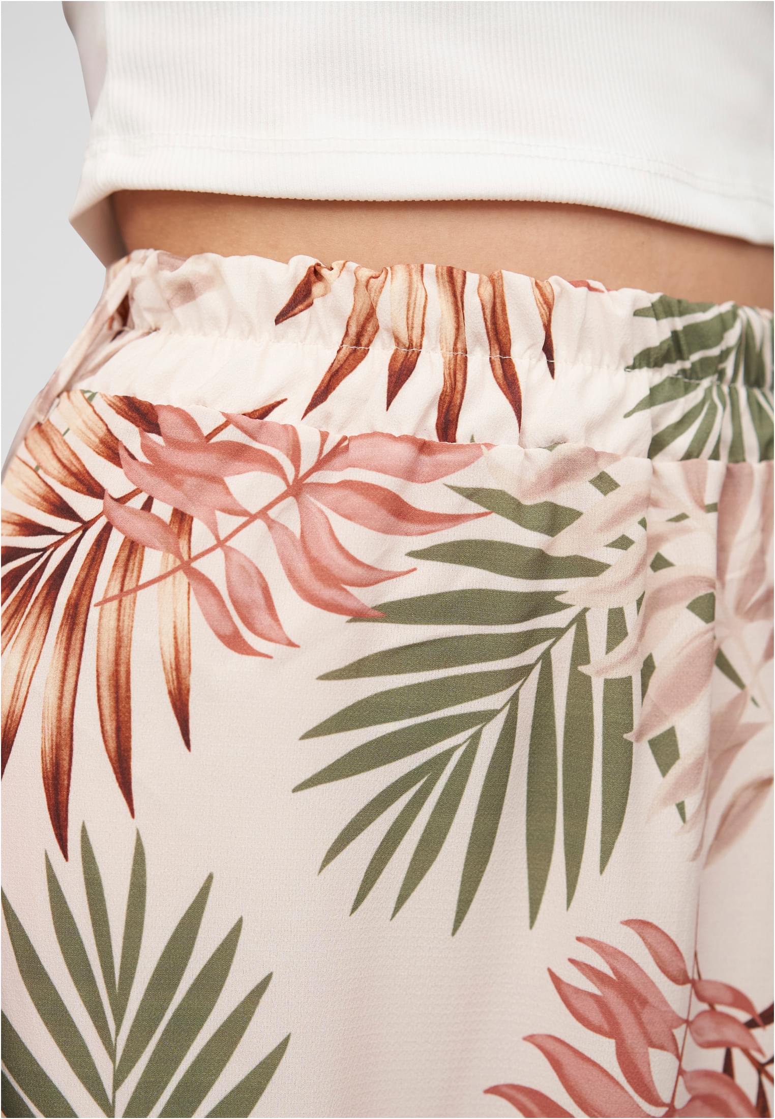 Cloud5ive Damen Longform Rock mit Allover Blätter Print white L - variant image 3