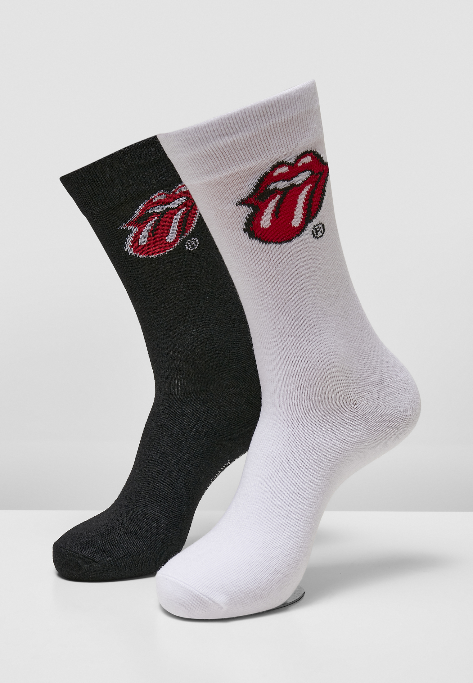 Rolling Stones Tongue Socks 2-Pack black/white 43-46 - alternate variant 1
