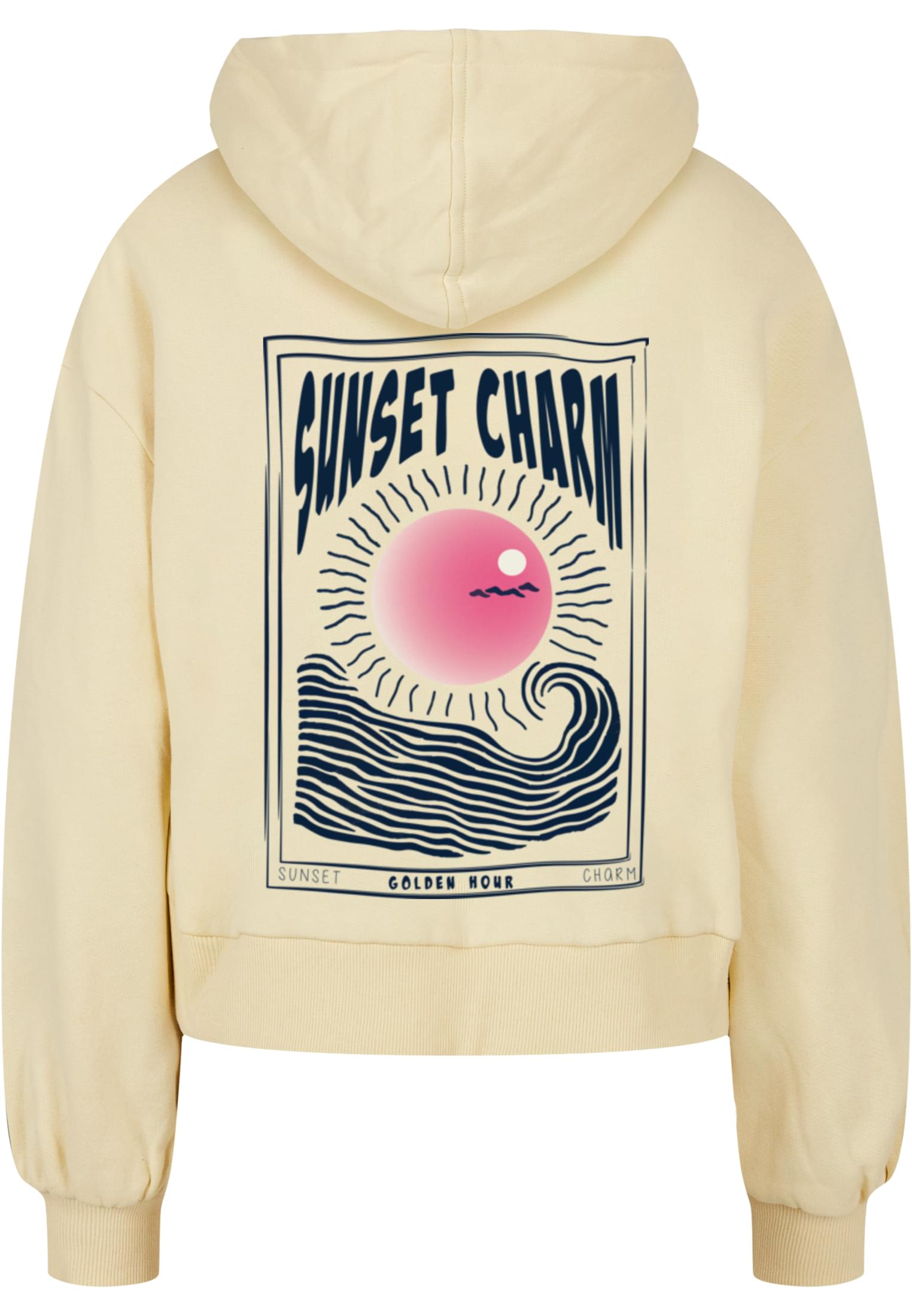 Femmes, Charme Coucher de Soleil, Hoodie Oversize Jaune Pivoine XL
 - variant image 1