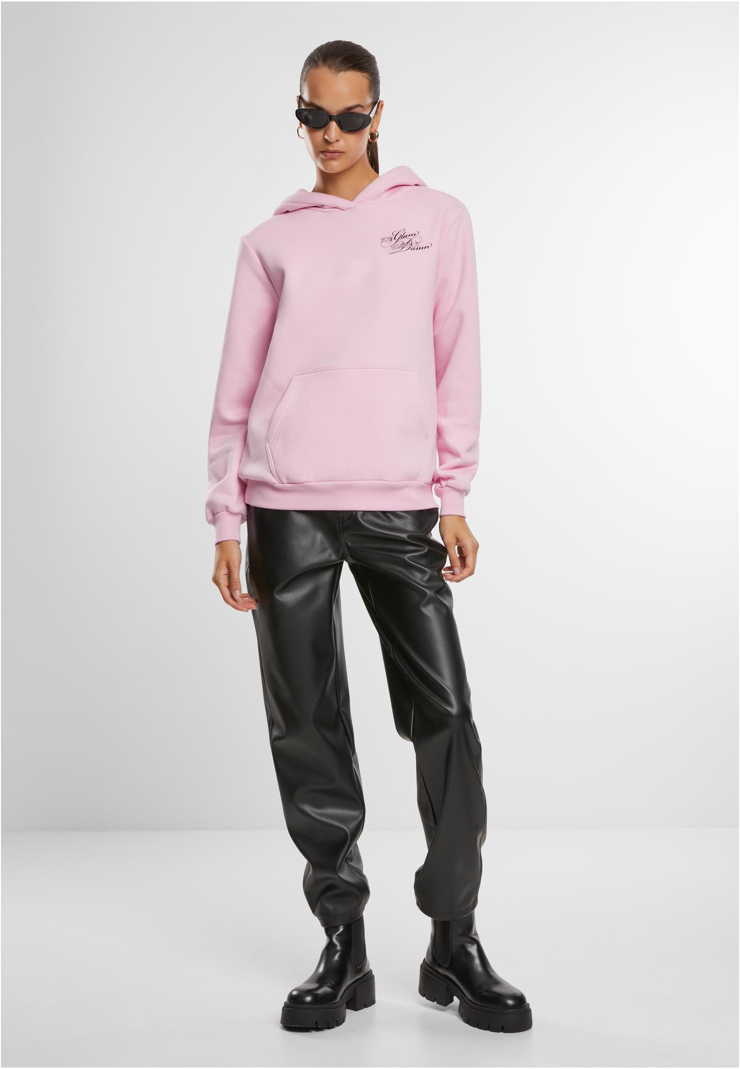 Give A Damn Ladies Fluffy Hoody softpink 3XL - variant image 2