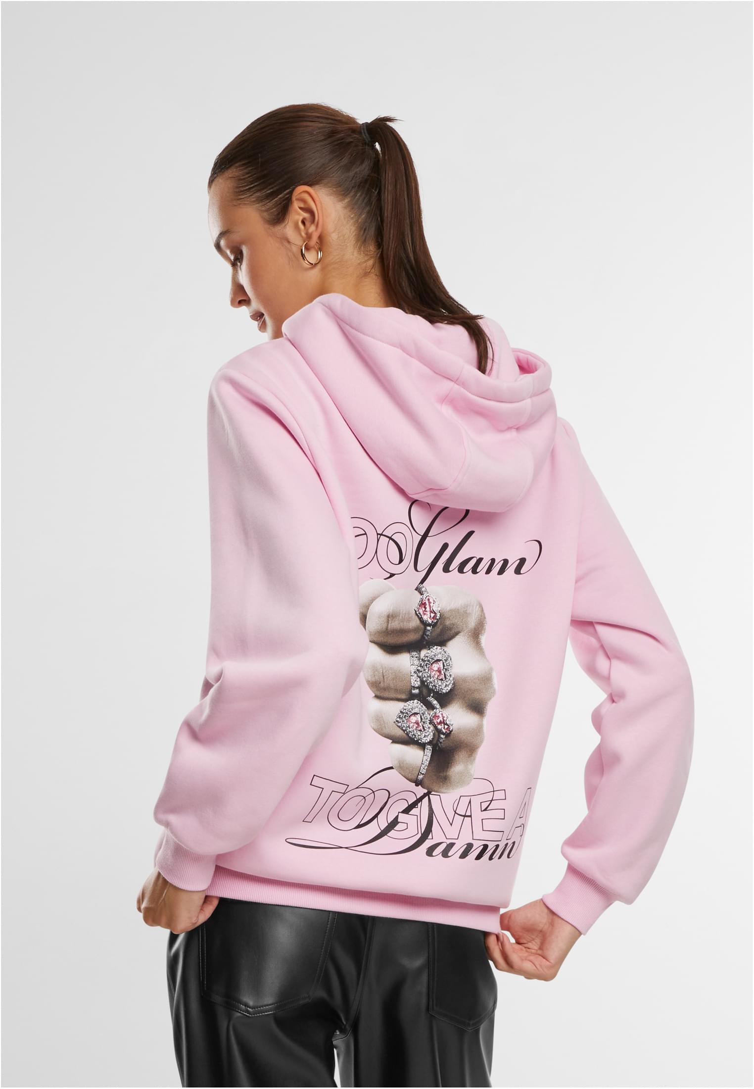 Give A Damn Ladies Fluffy Hoody softpink 3XL - variant image 1