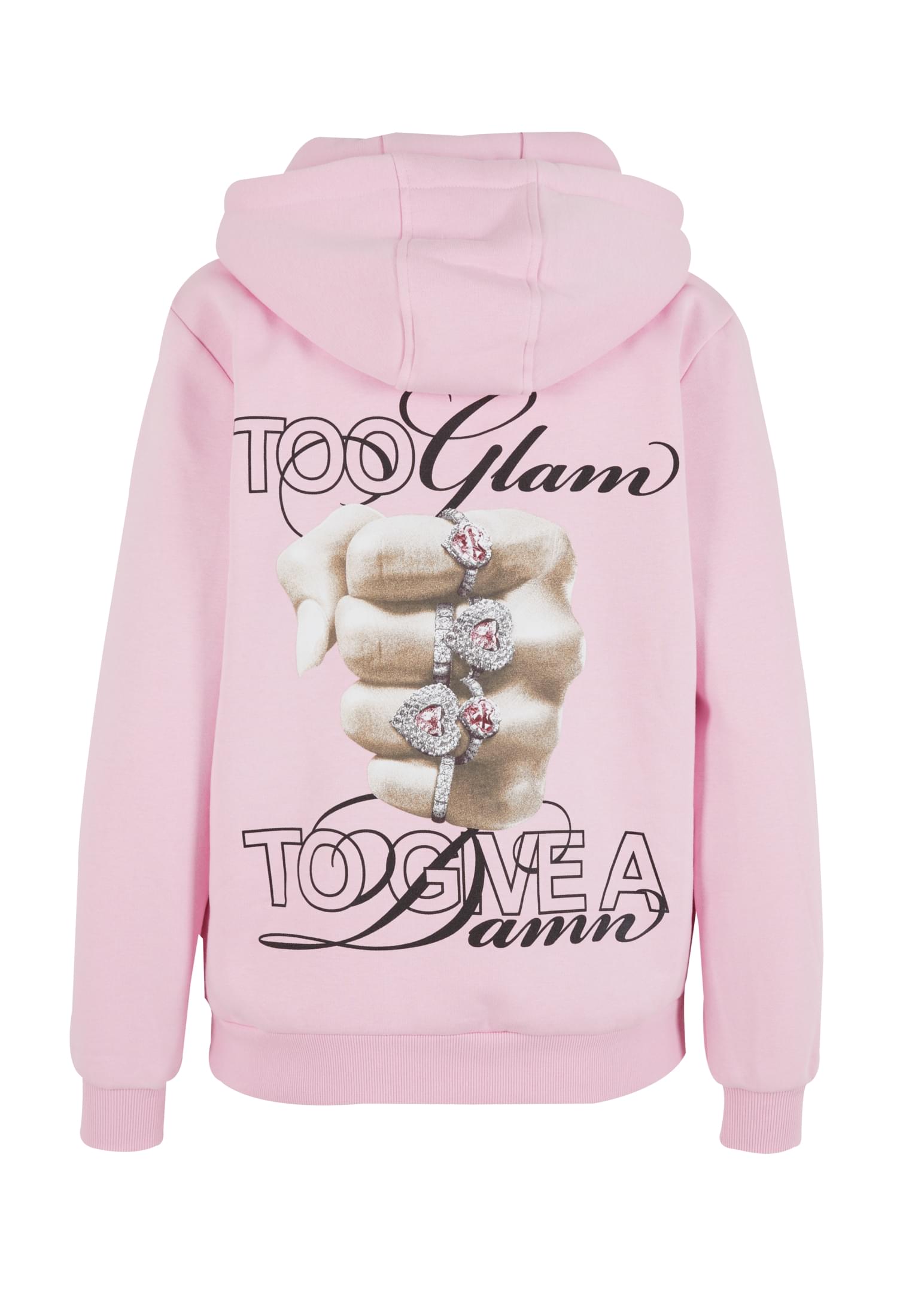 Give A Damn Ladies Fluffy Hoody softpink 3XL - variant image 4