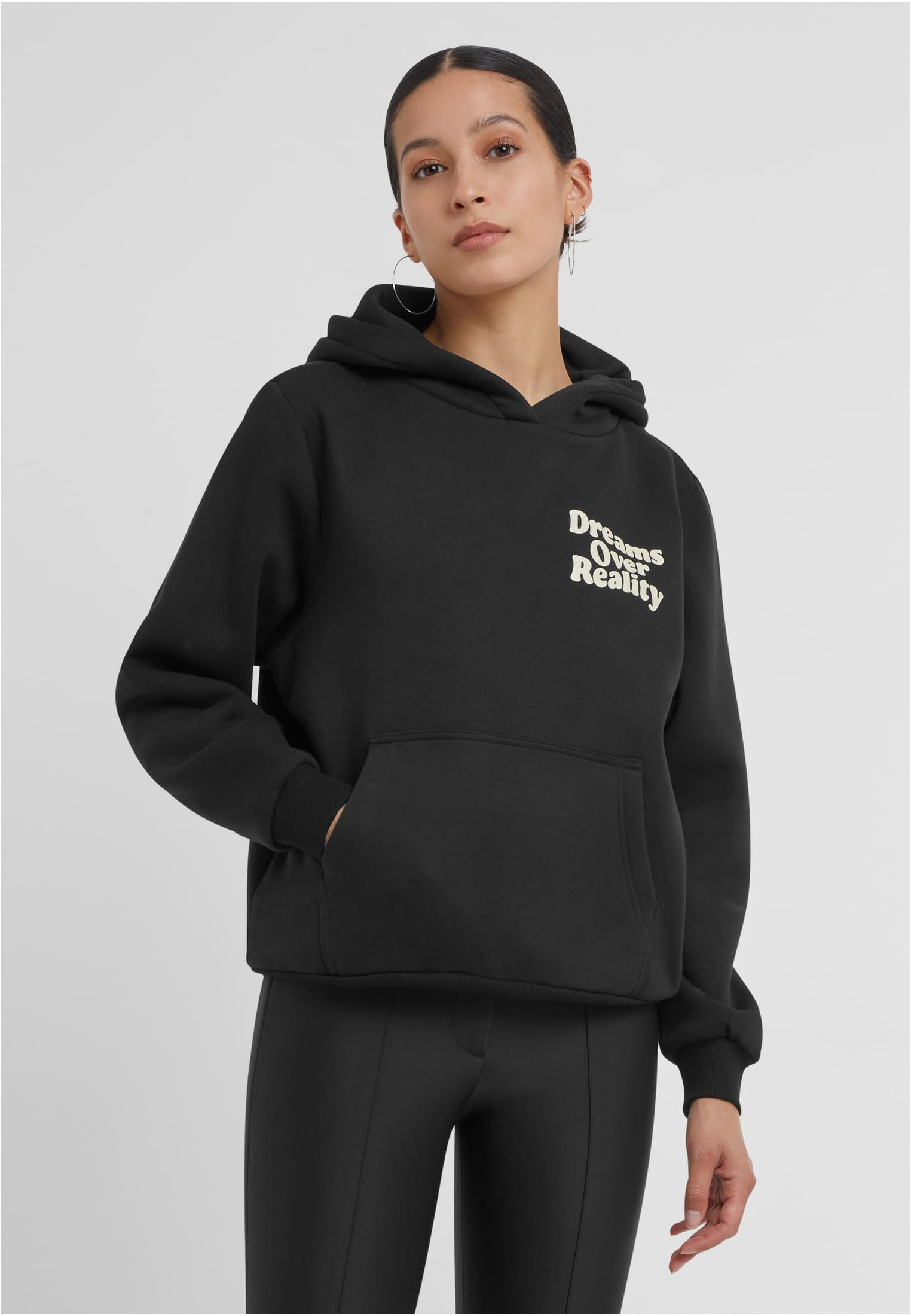 Dreams Over Reality Ladies Fluffy Hoody black 3XL - alternate variant 1