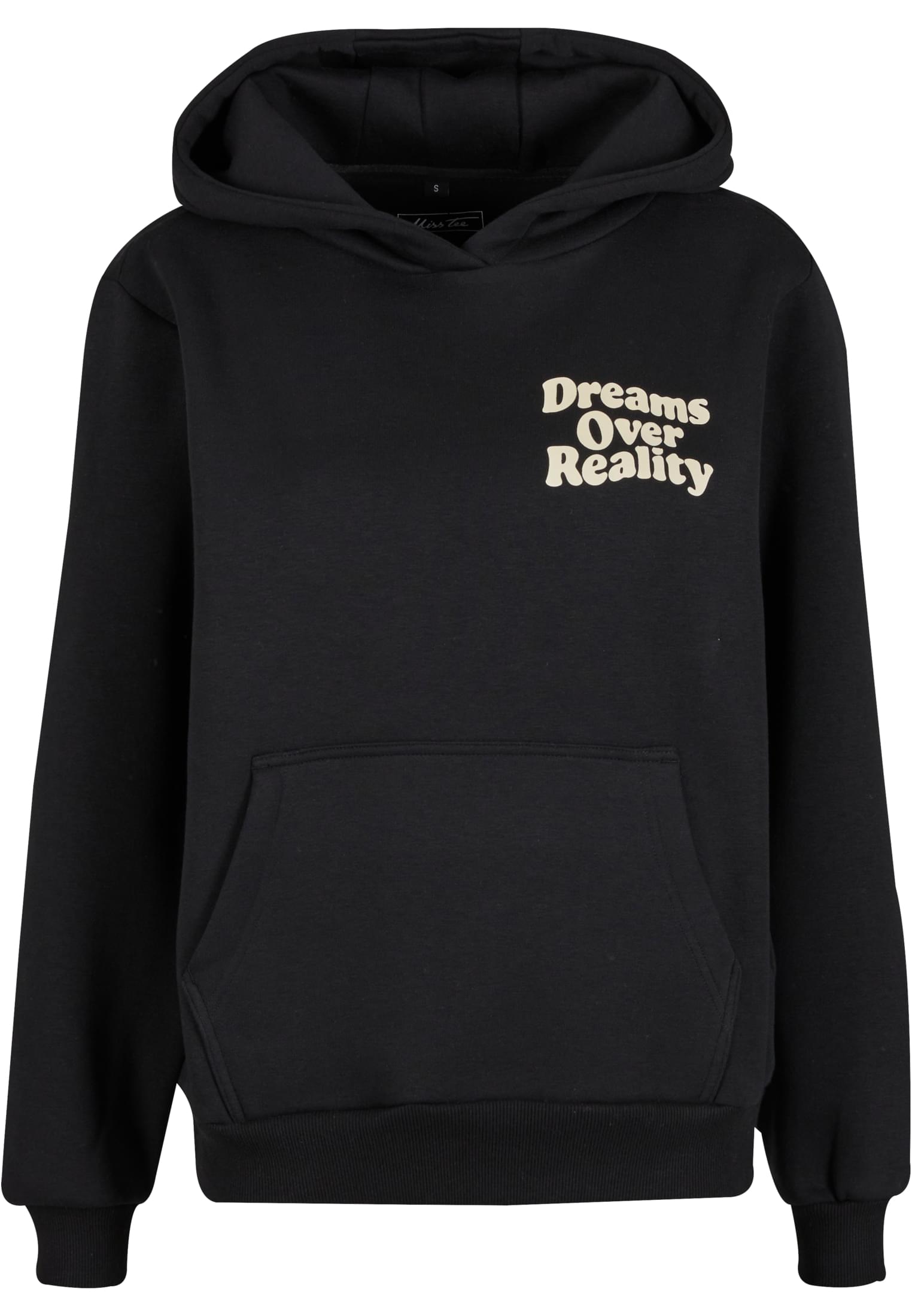 Dreams Over Reality Ladies Fluffy Hoody black 3XL - variant image 3