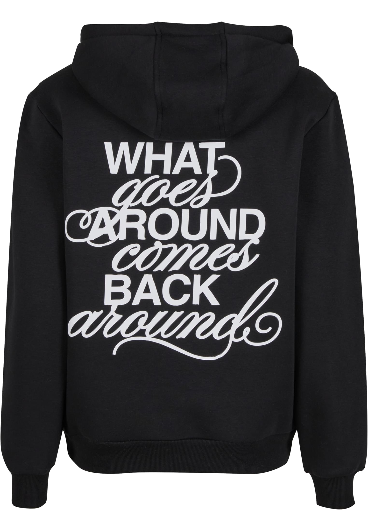 Back Around Ladies Fluffy Hoody black 3XL - variant image 4