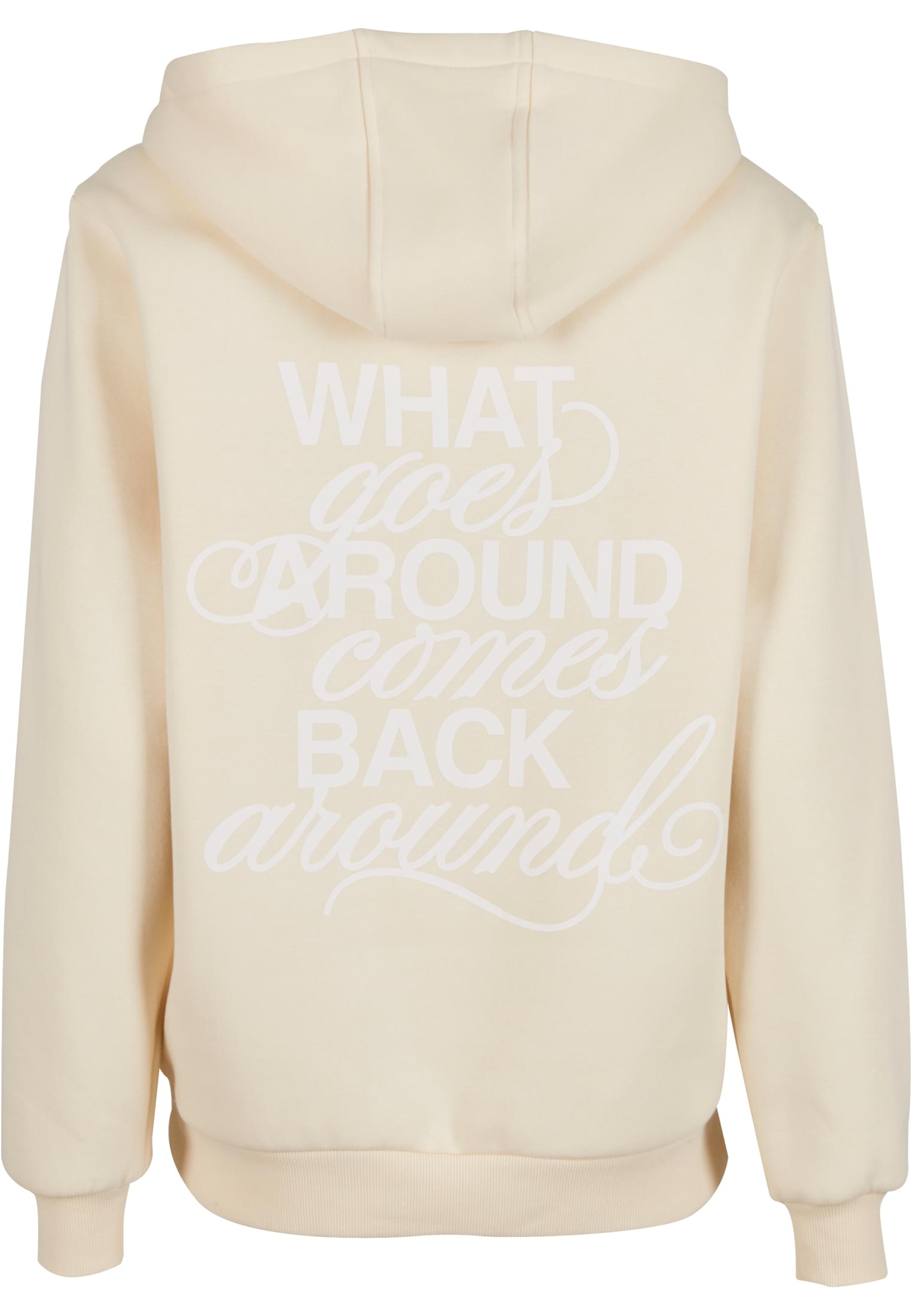 Back Around Ladies Fluffy Hoody whitesand 3XL - variant image 4