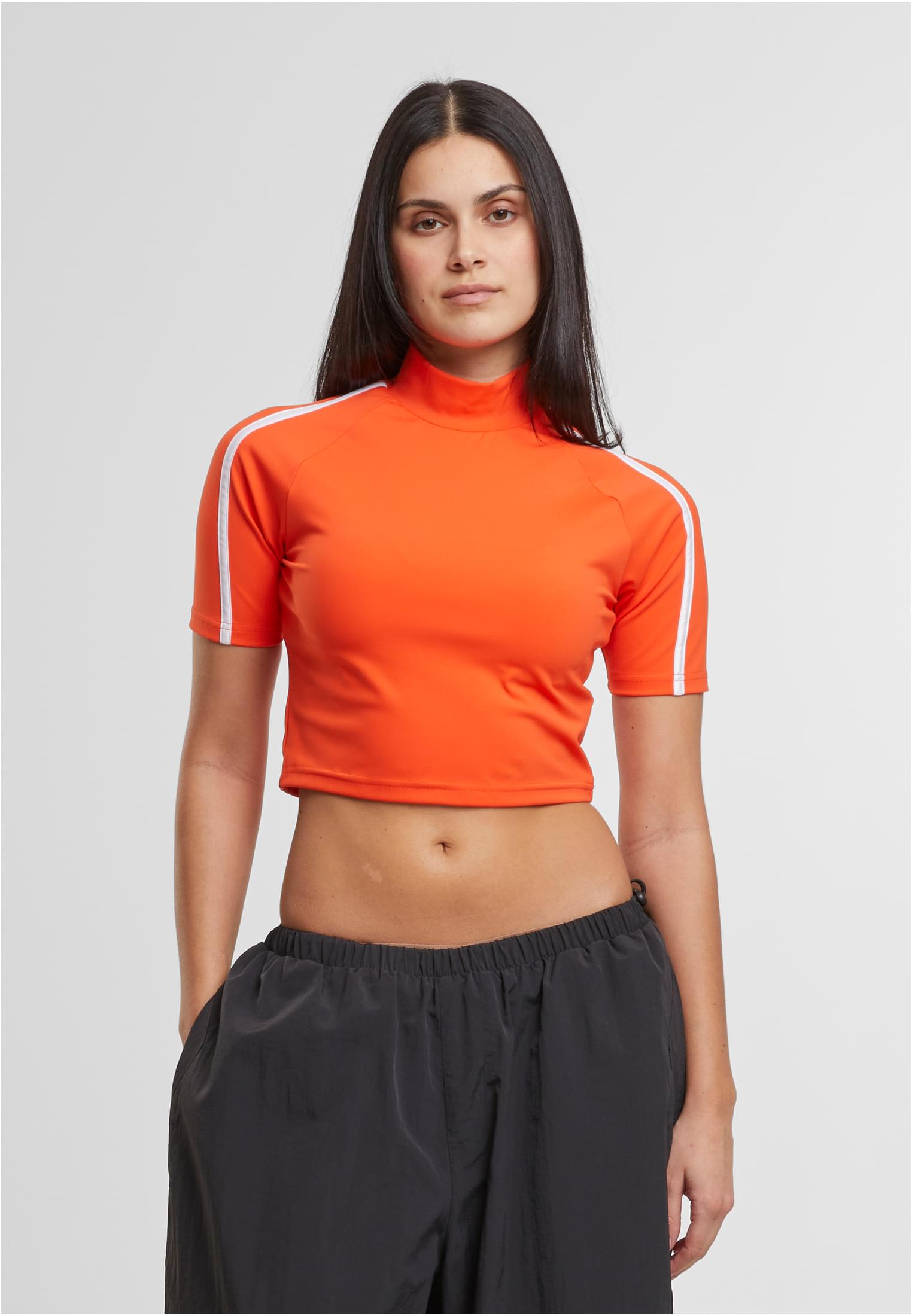Ladies High Neck Short Tee signalred 3XL - alternate variant 2