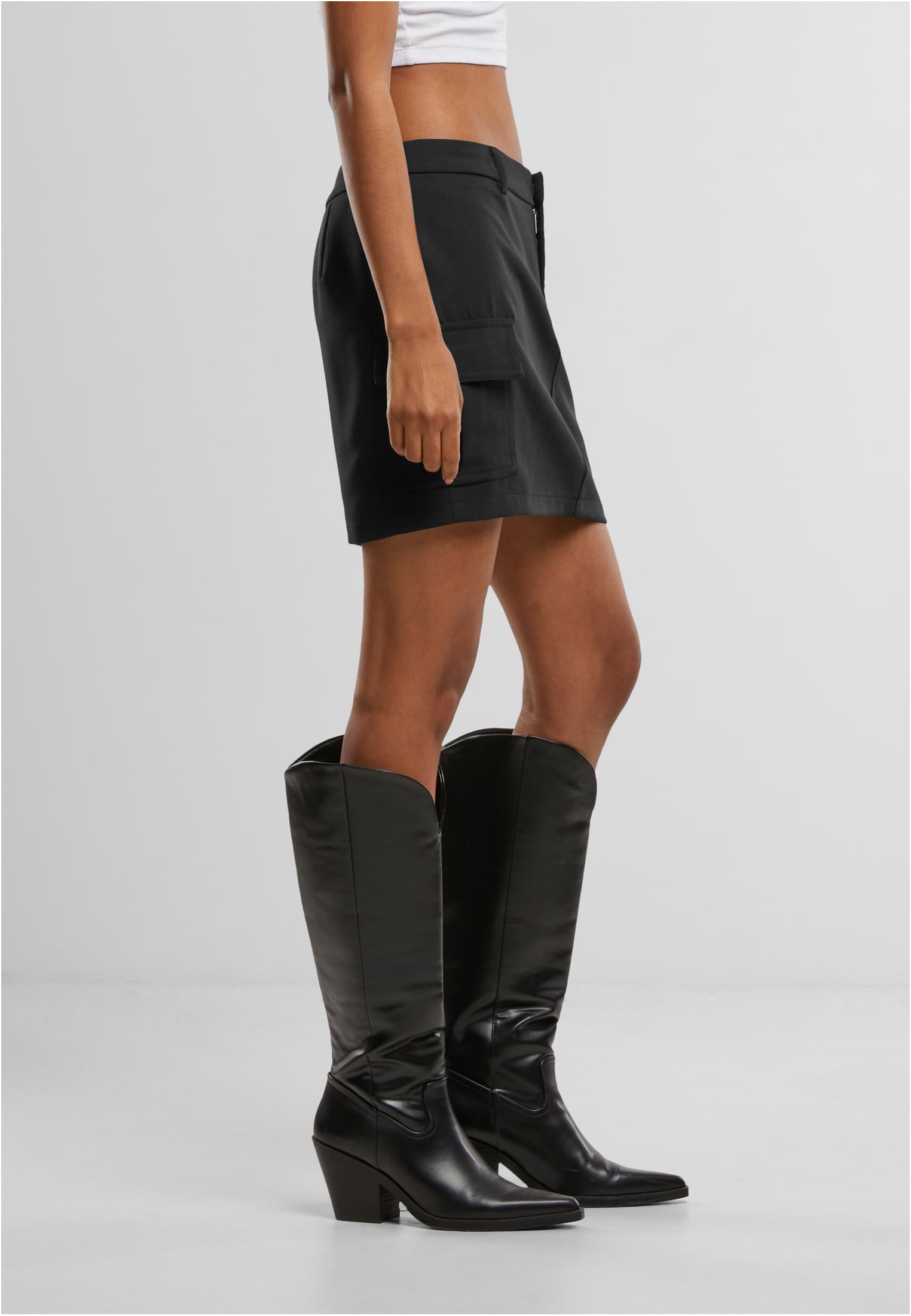 Ladies Short Patched Pocket Skirt black L - variant image 3