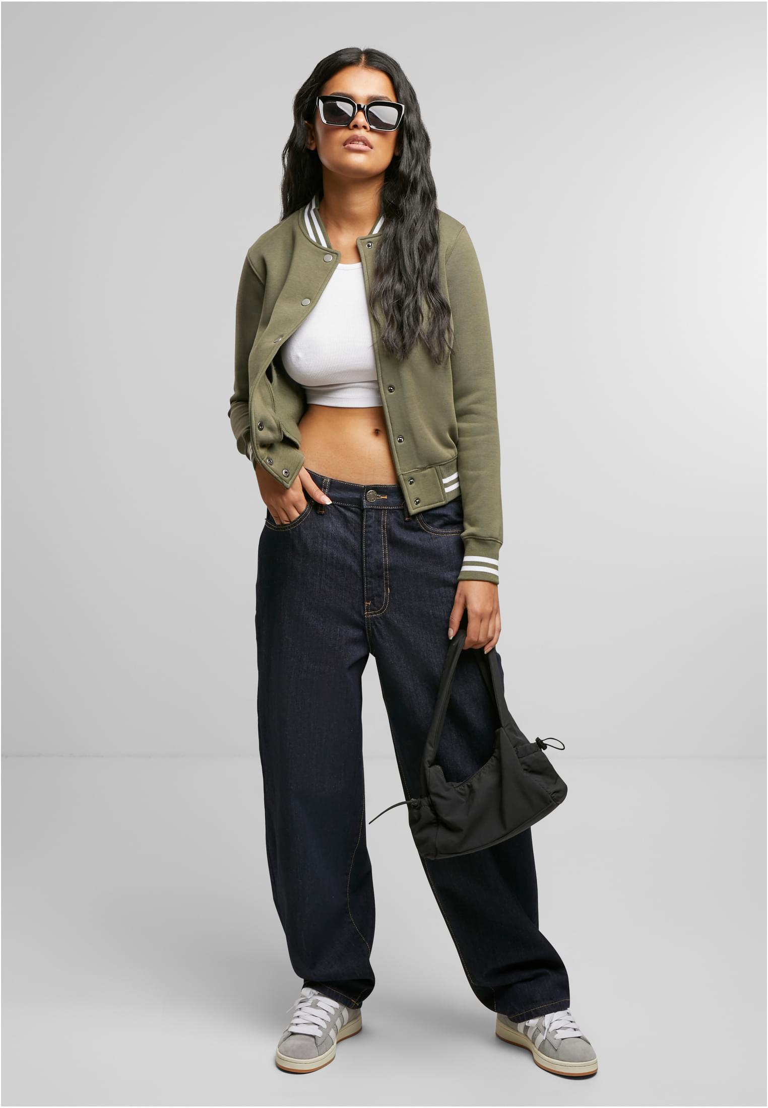 Ladies College Sweat Jacket olive/olive 3XL - variant image 2