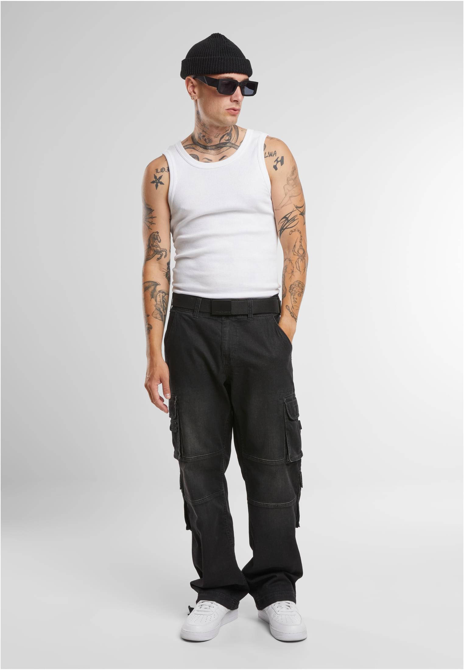 Pantalones vaqueros cargo negros 30/32
 - variant image 4