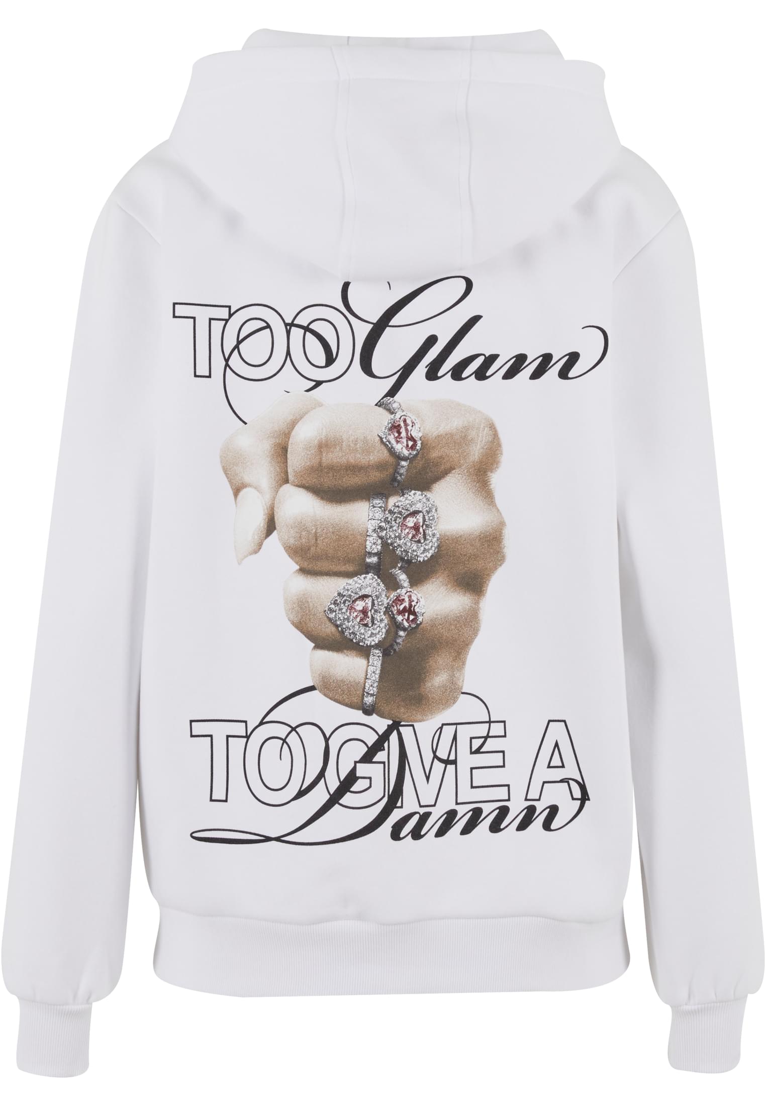 Donnez du crédit aux filles, sweat-shirt moelleux blanc 3XL - variant image 4