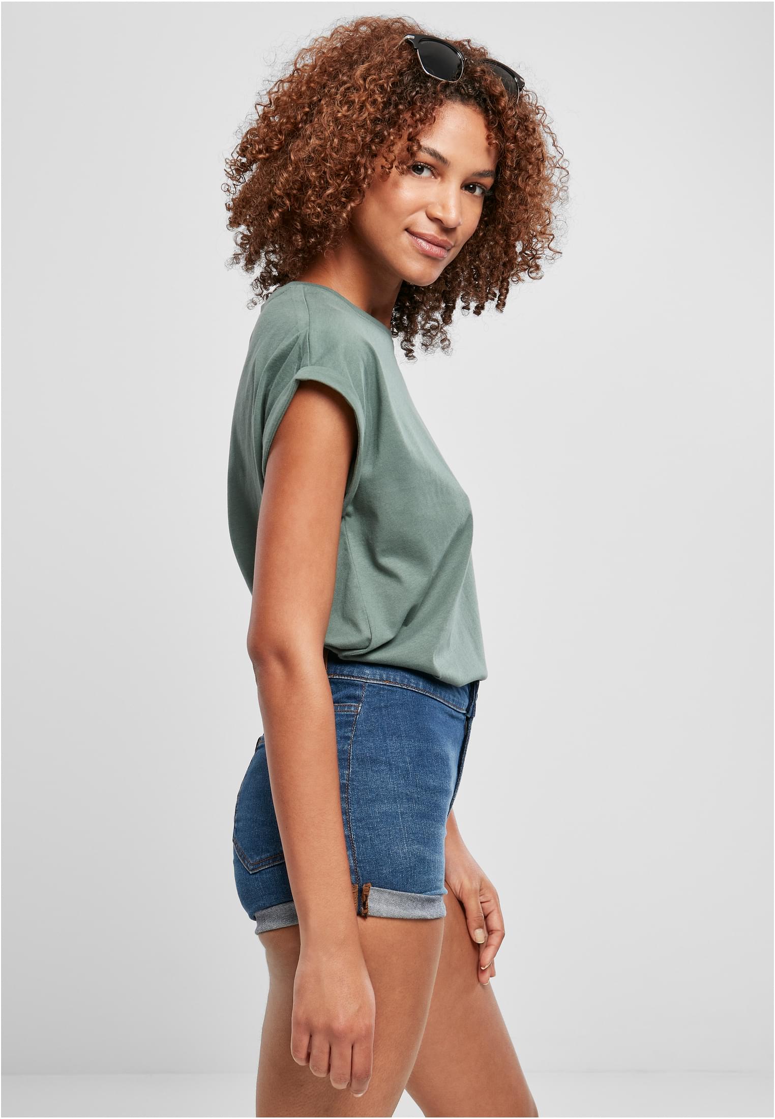 Ladies Extended Shoulder Tee paleleaf 3XL - variant image 3