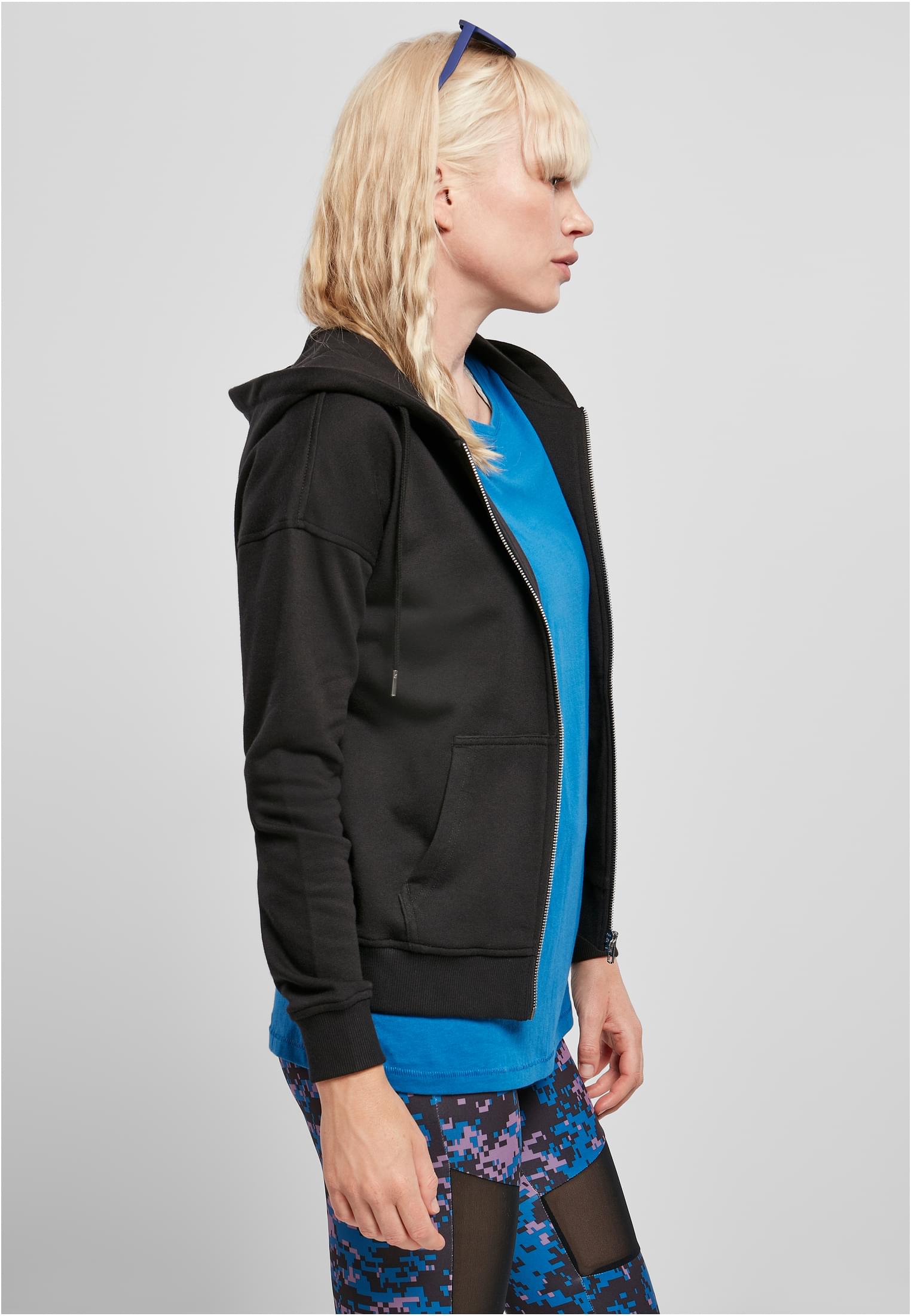 Ladies Organic Terry Zip Hoody black 3XL - variant image 3