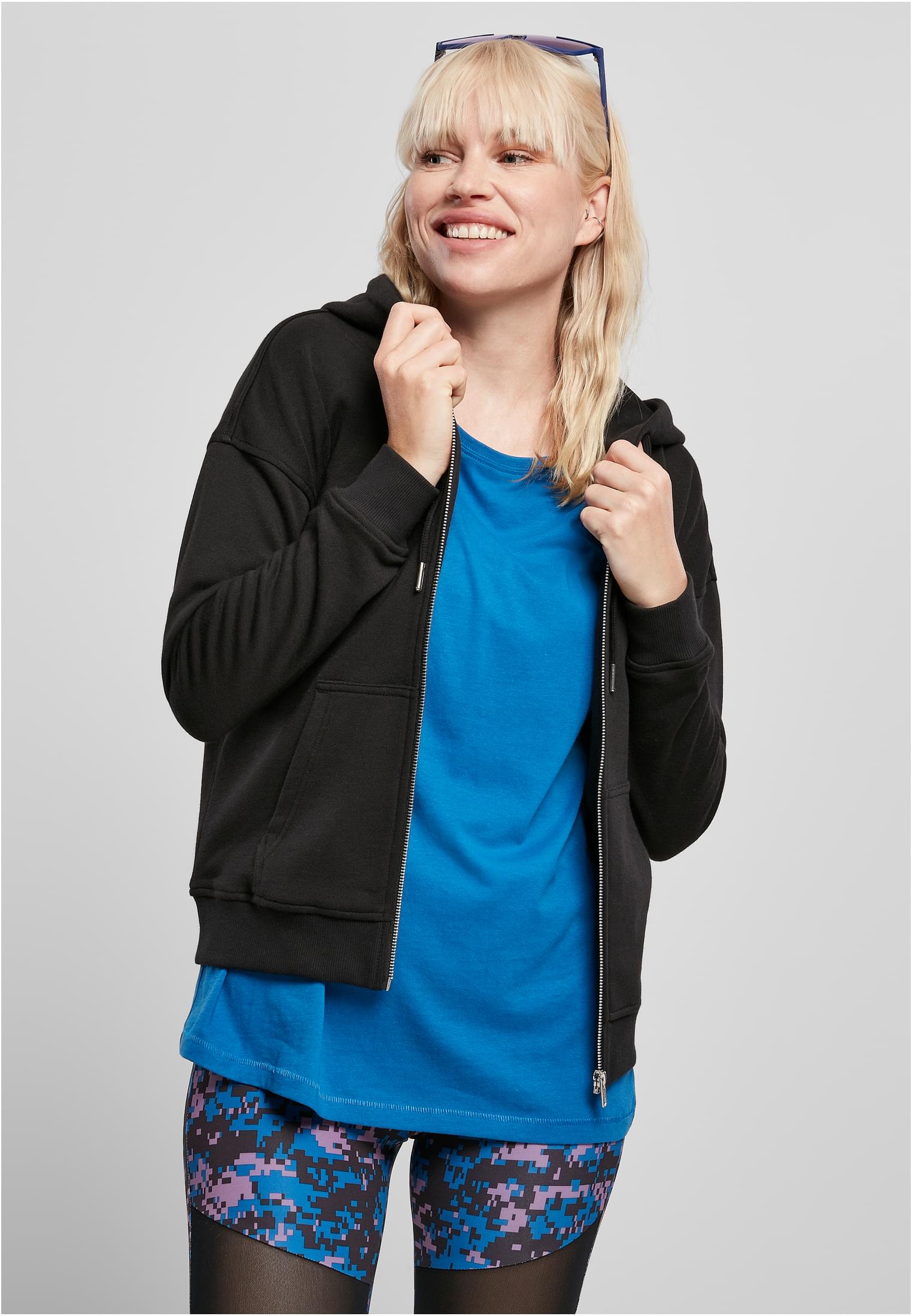Ladies Organic Terry Zip Hoody black 3XL - alternate variant 1