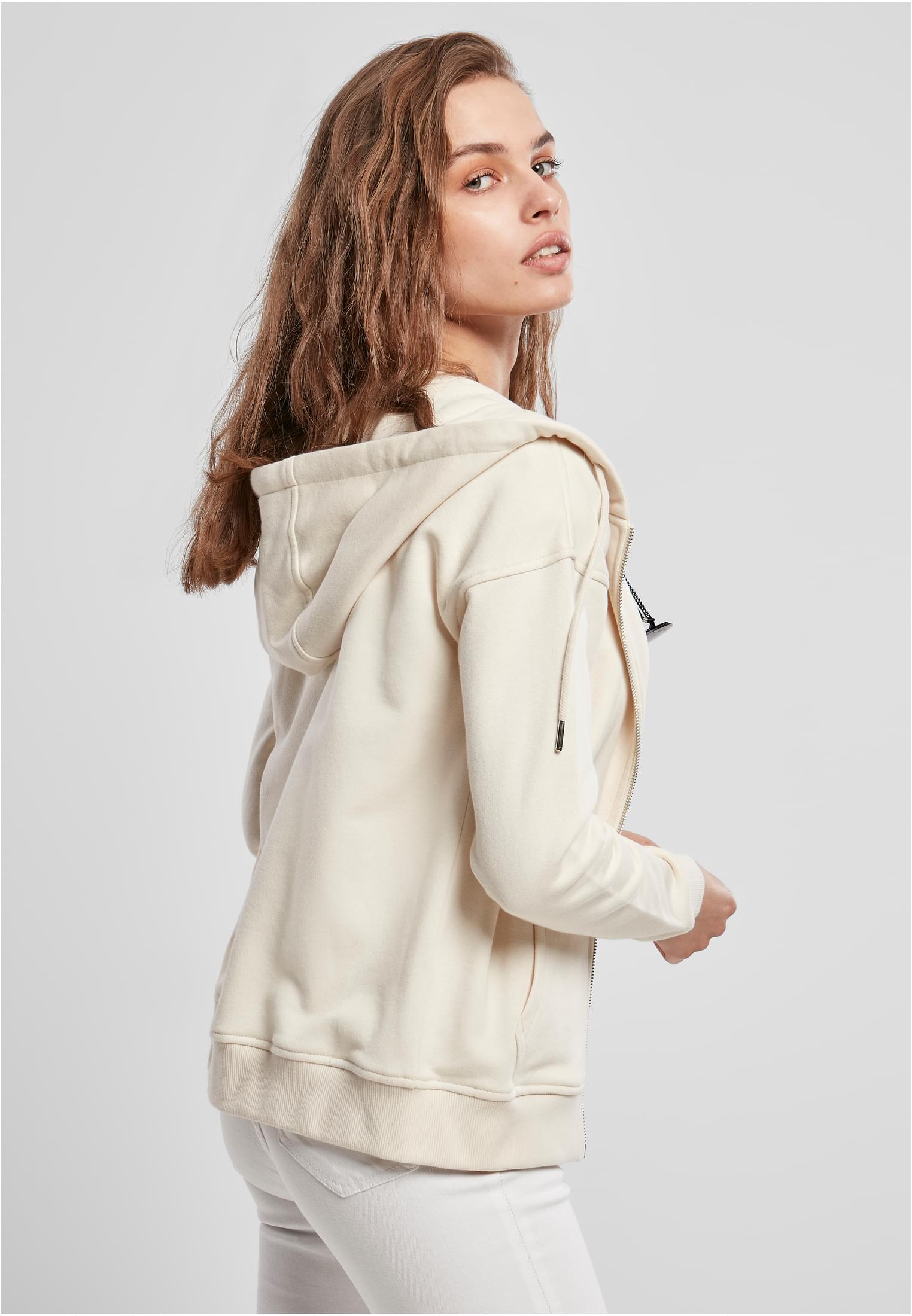 Ladies Organic Terry Zip Hoody whitesand 3XL - variant image 3