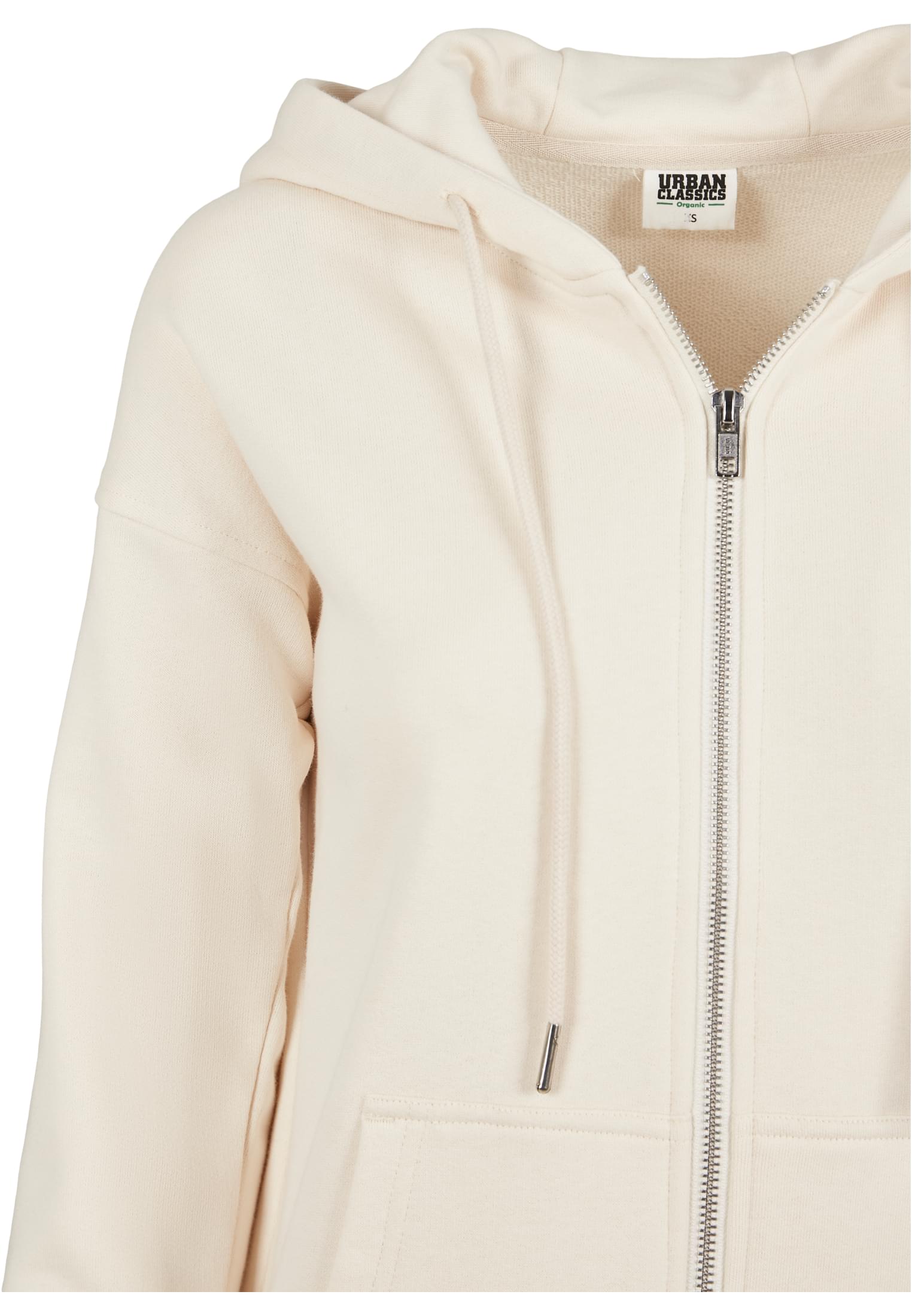 Ladies Organic Terry Zip Hoody whitesand 3XL - variant image 9