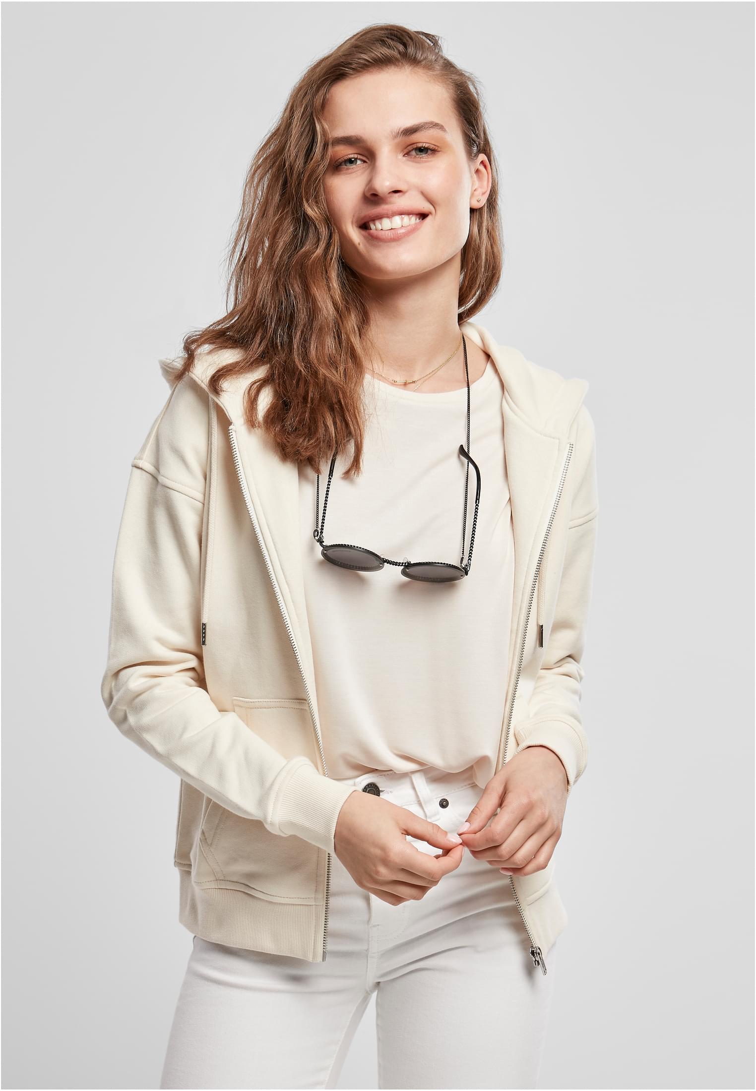 Ladies Organic Terry Zip Hoody whitesand 3XL - alternate variant 2
