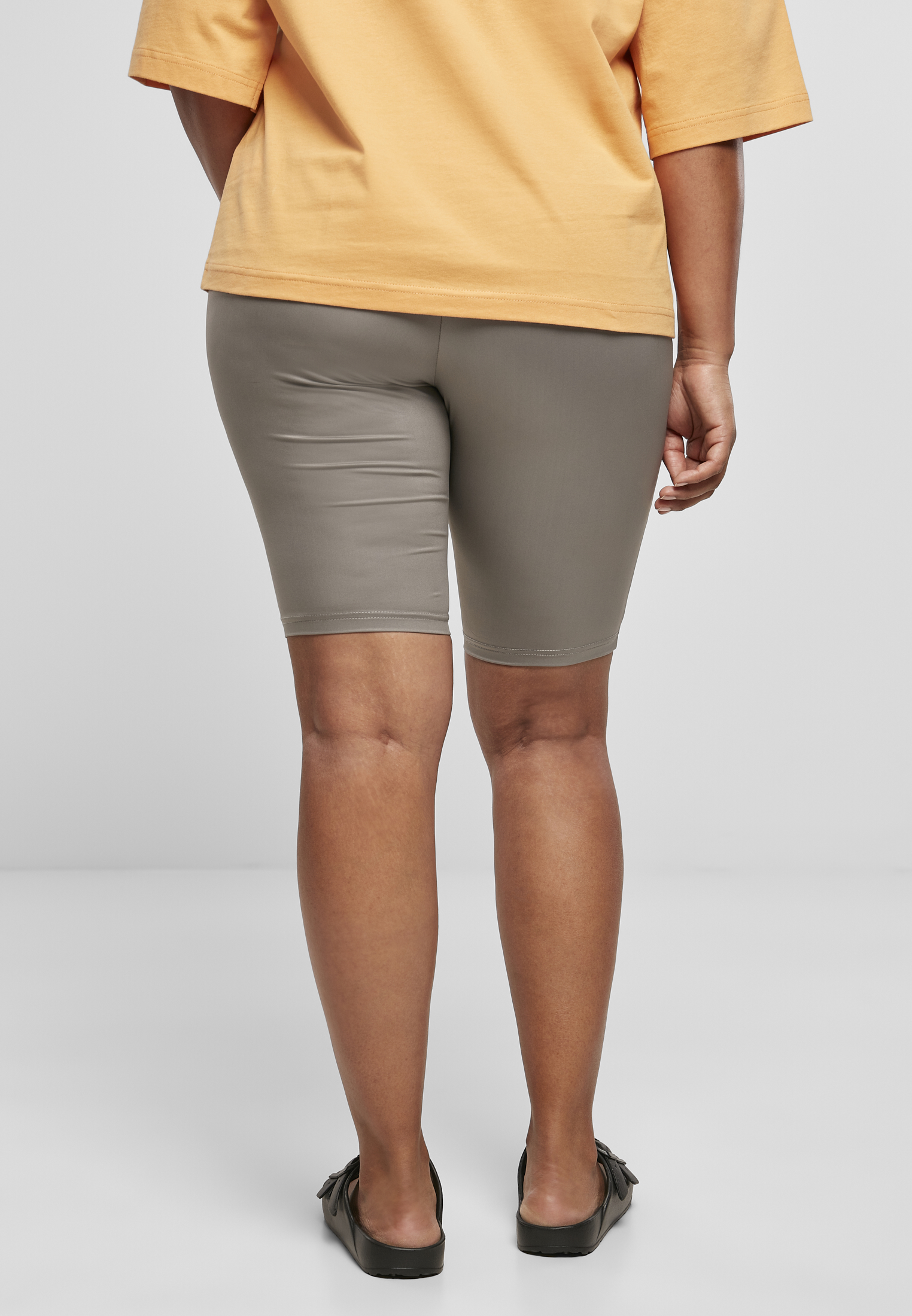 Ladies Synthetic Leather Cycle Shorts asphalt 3XL - variant image 2