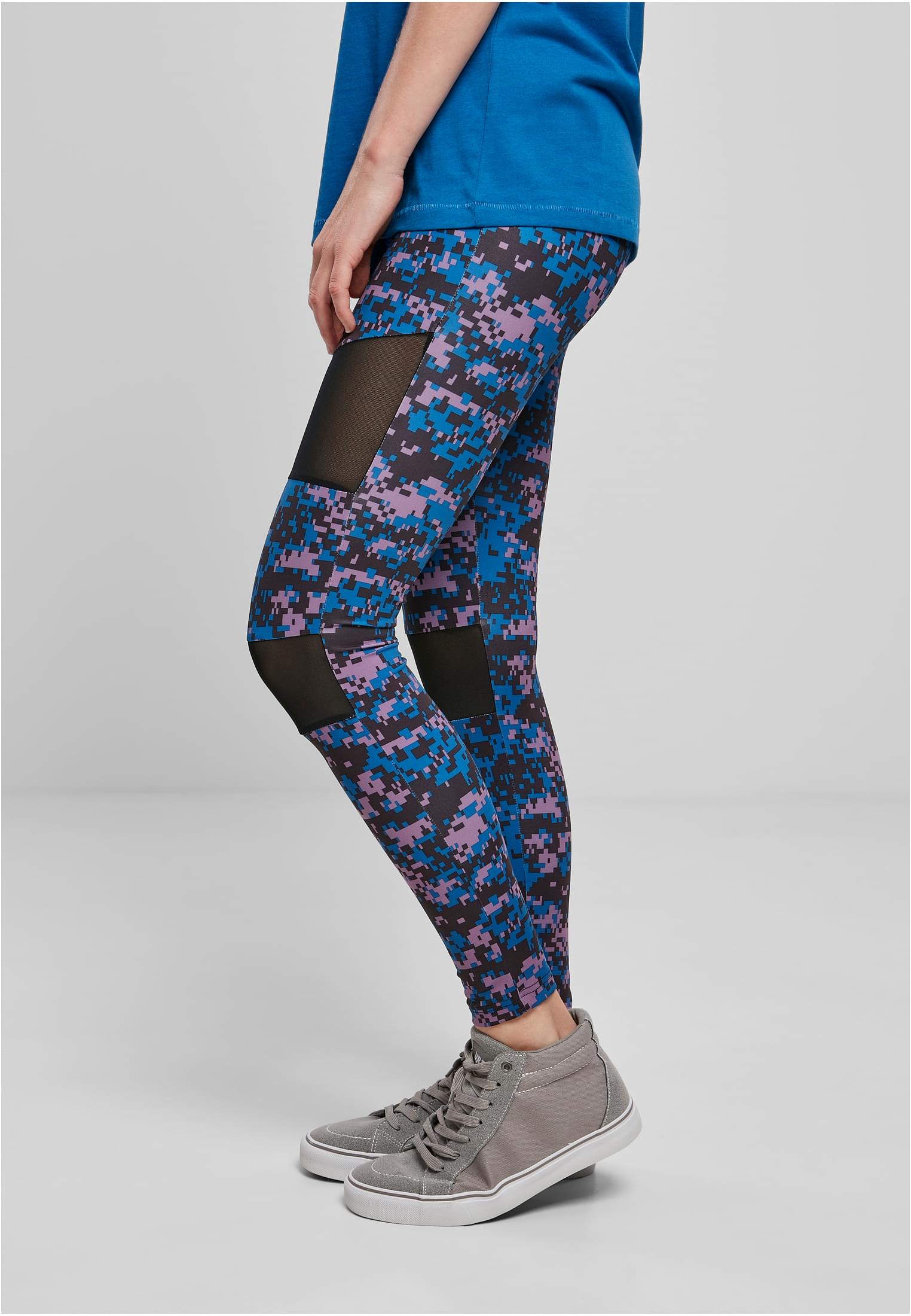 Ladies Camo Tech Mesh Leggings digital duskviolet camo 3XL - variant image 1