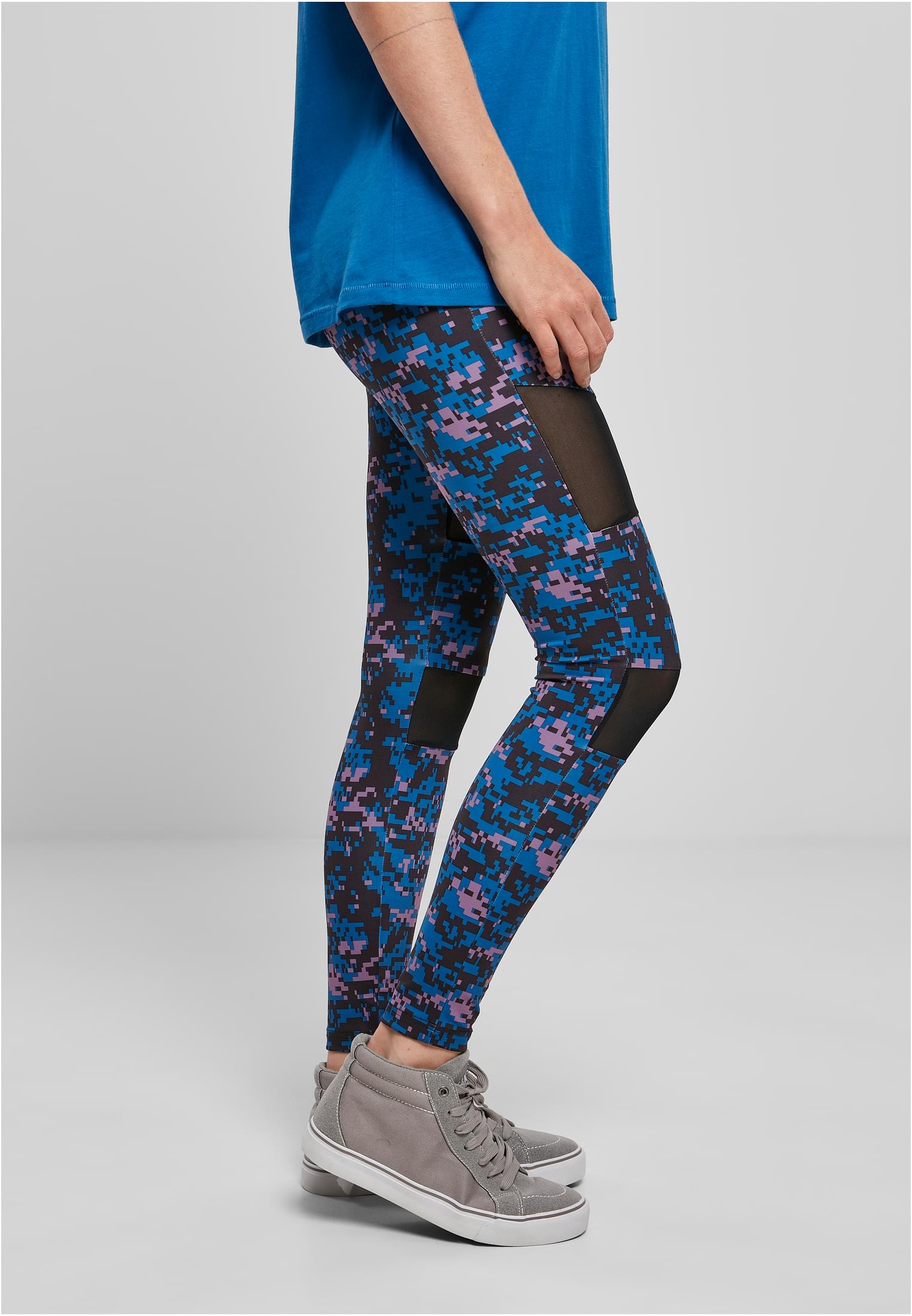 Ladies Camo Tech Mesh Leggings digital duskviolet camo 3XL - variant image 3