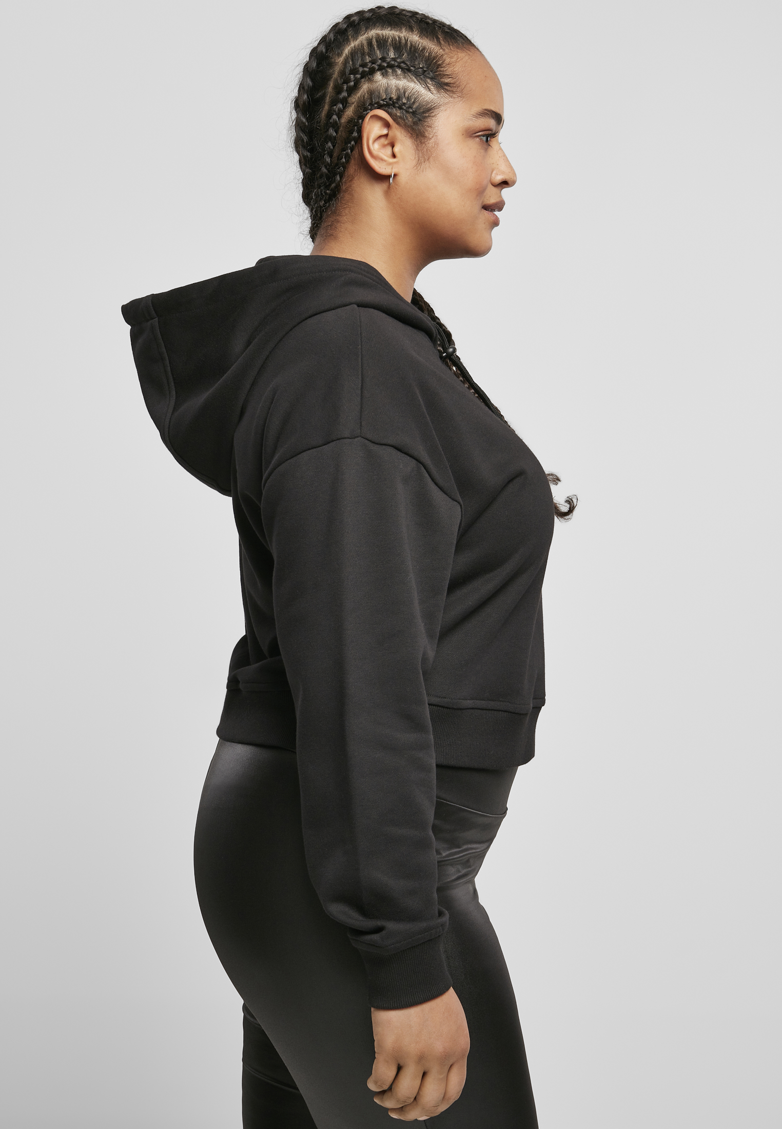 Ladies Short Terry Hoody black 3XL - variant image 3
